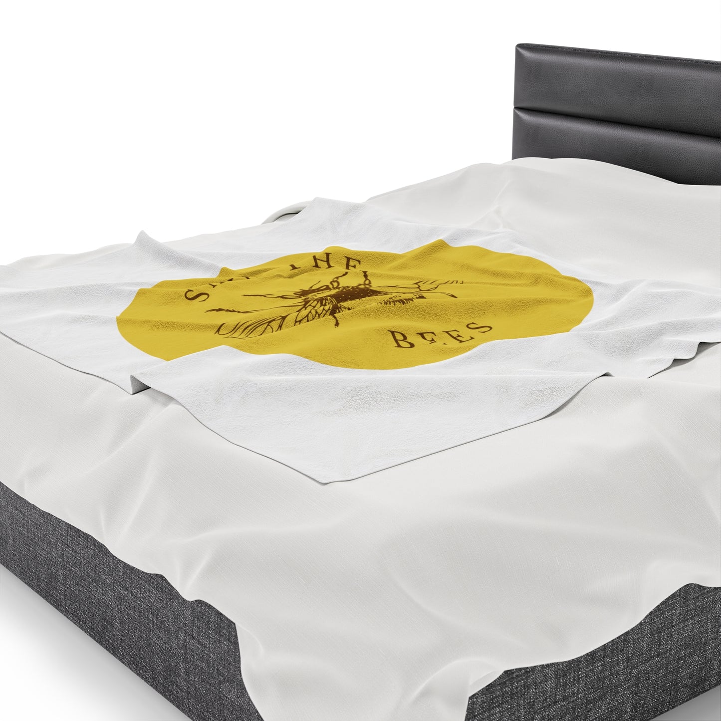 Save The Bees Velveteen Plush Blanket