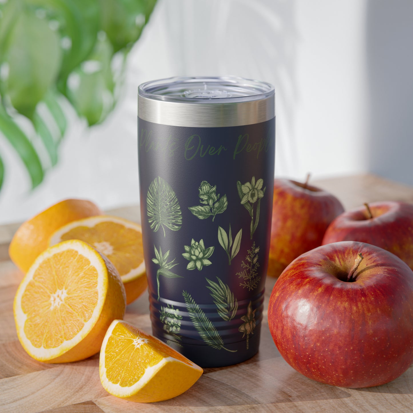 Plants Over People Ringneck Tumbler, 20oz