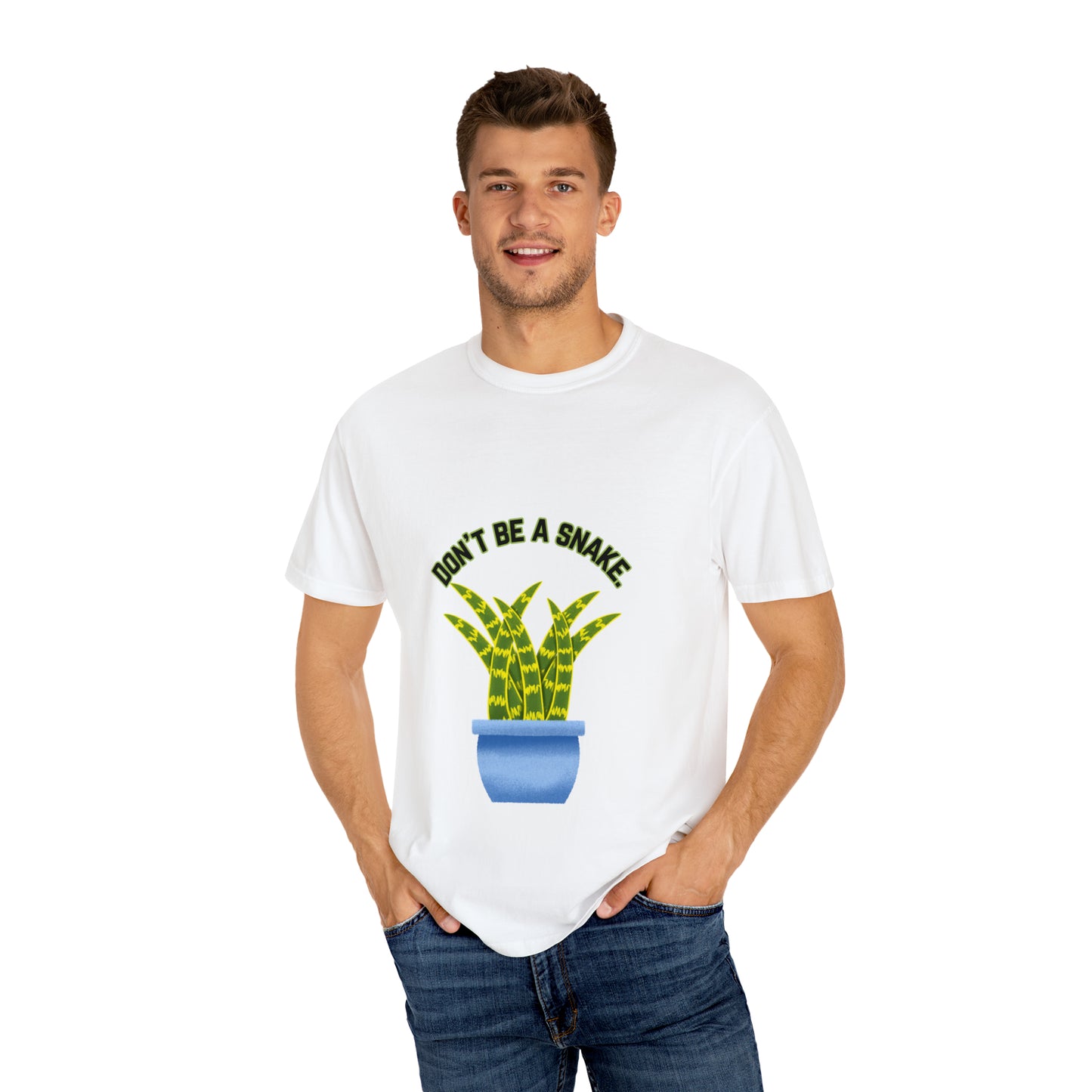 Don't Be A Snake Unisex Garment-Dyed T-shirt