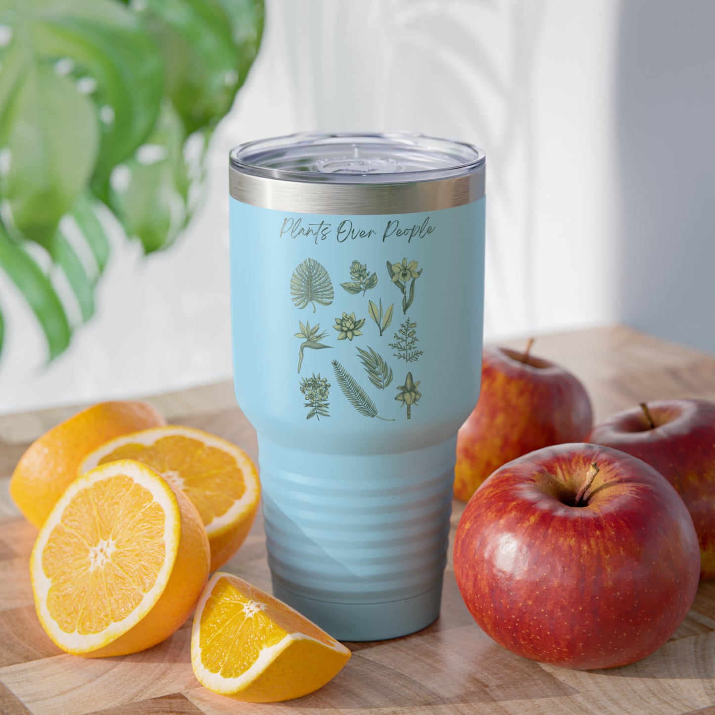 Plants Over People Ringneck Tumbler, 30oz