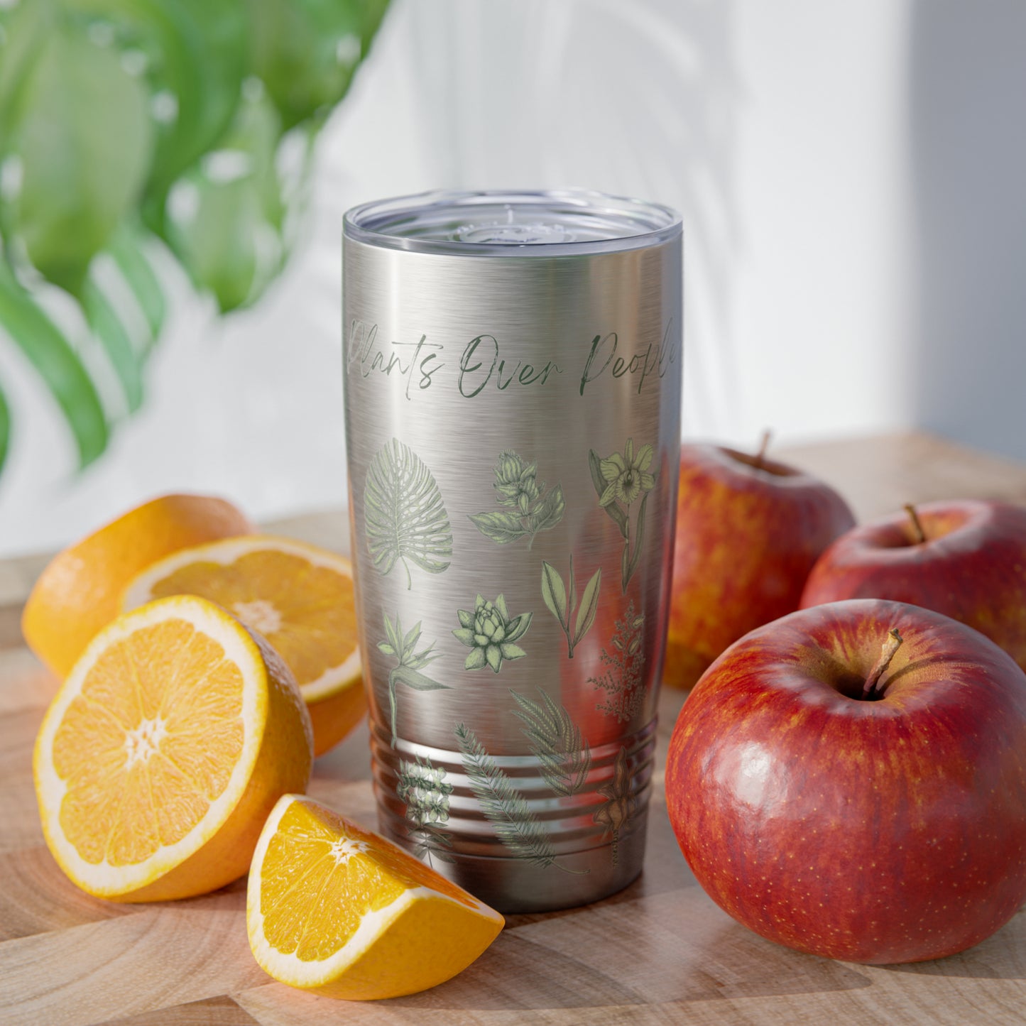 Plants Over People Ringneck Tumbler, 20oz