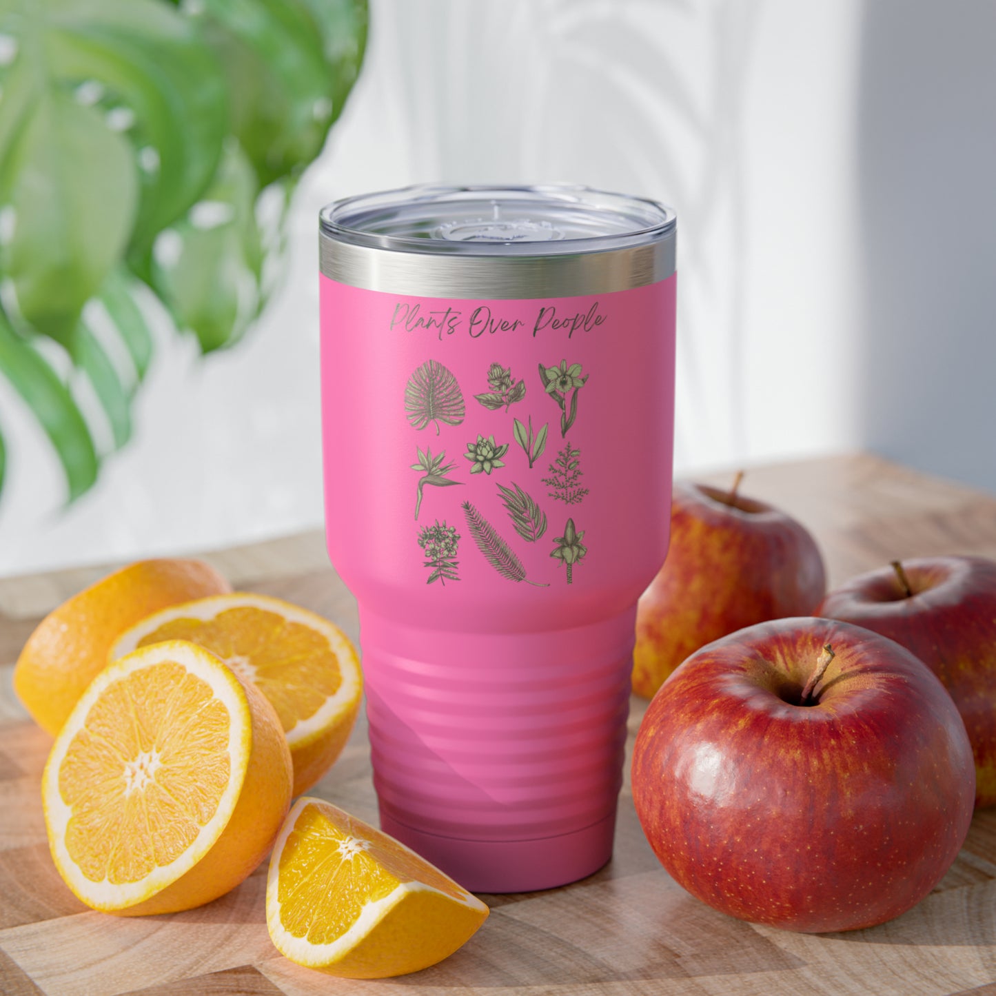 Plants Over People Ringneck Tumbler, 30oz