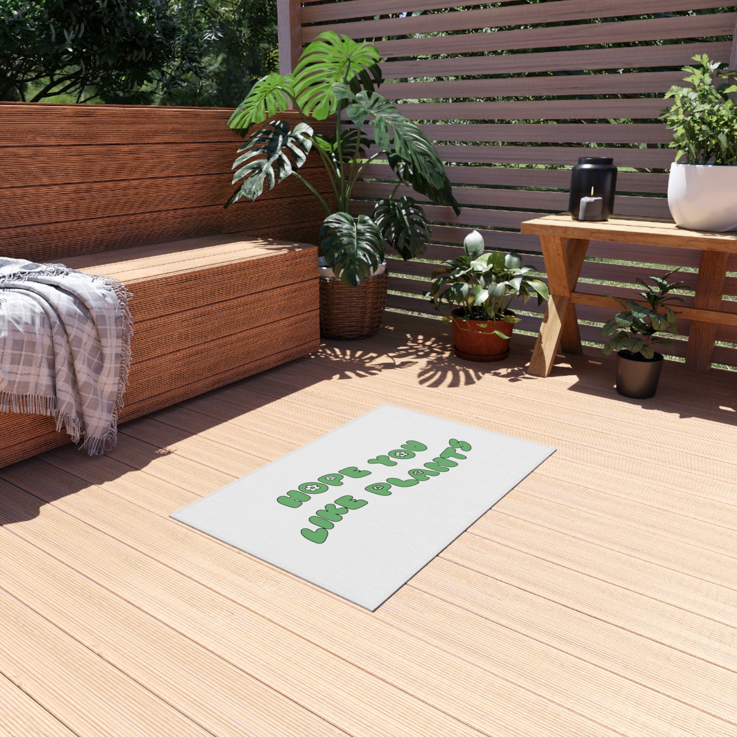 Hope You Like Plants Outdoor Rug