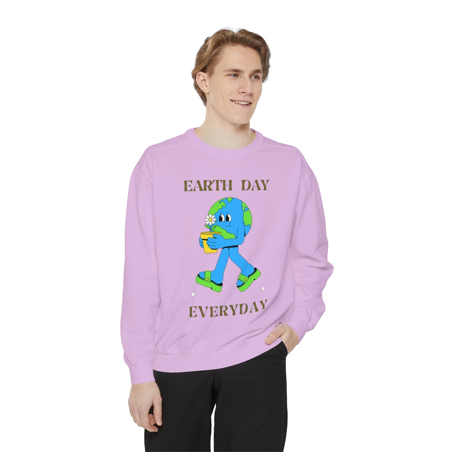 Earth Day Everyday Unisex Garment-Dyed Sweatshirt