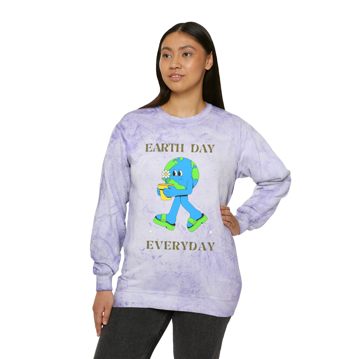 Earth Day Everyday Unisex Color Blast Crewneck