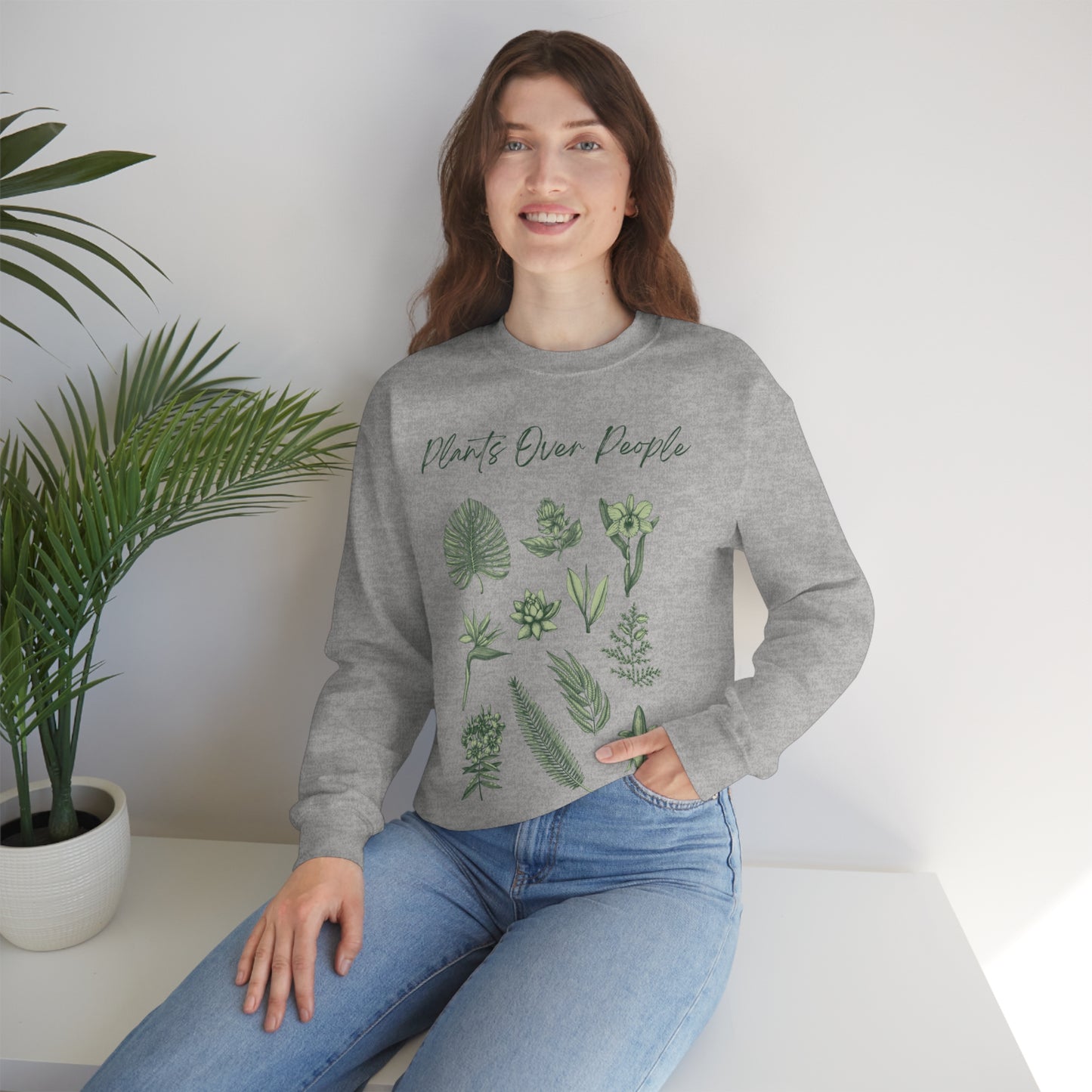 Plants Over People Unisex Crewneck