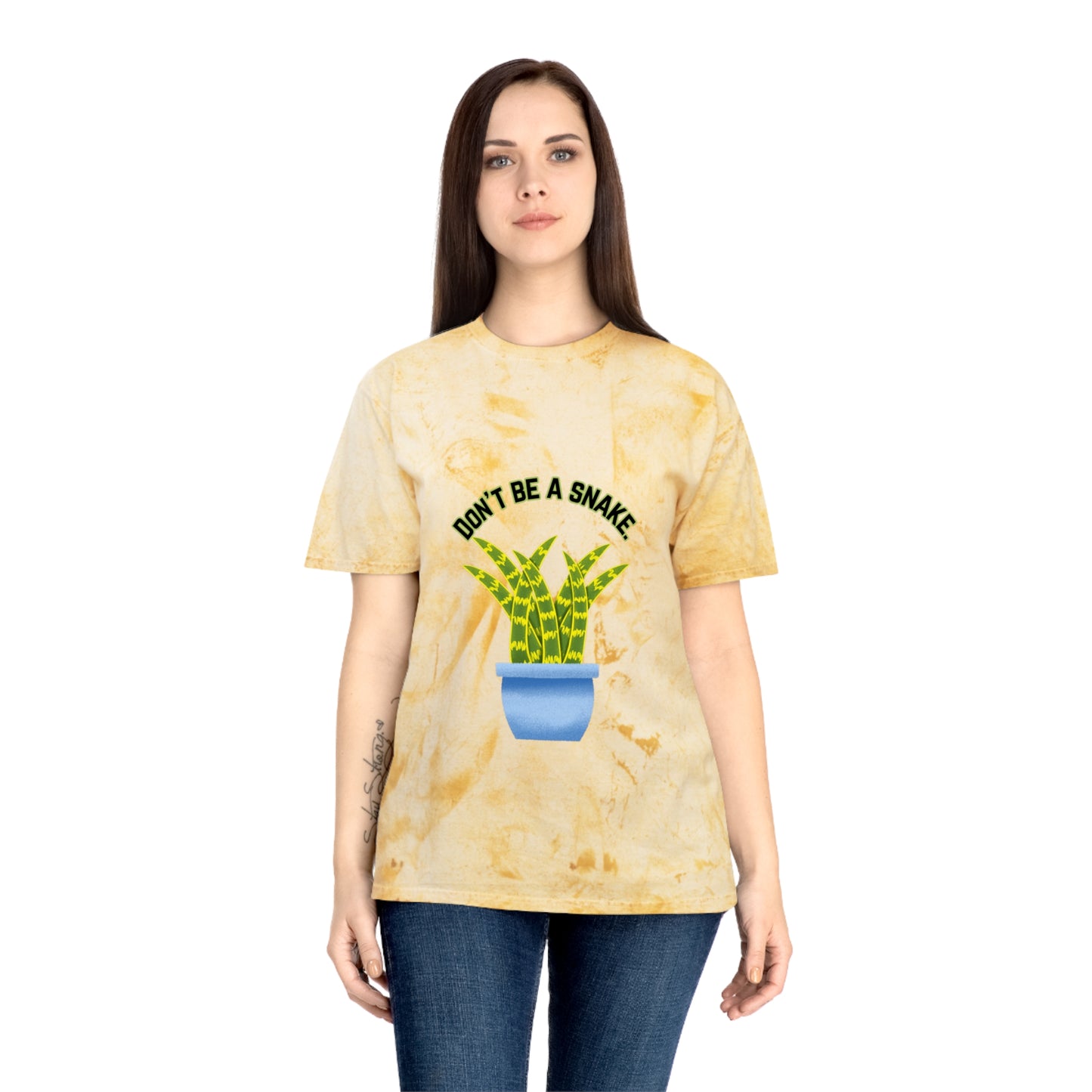 Don't Be A Snake Unisex Color Blast T-Shirt