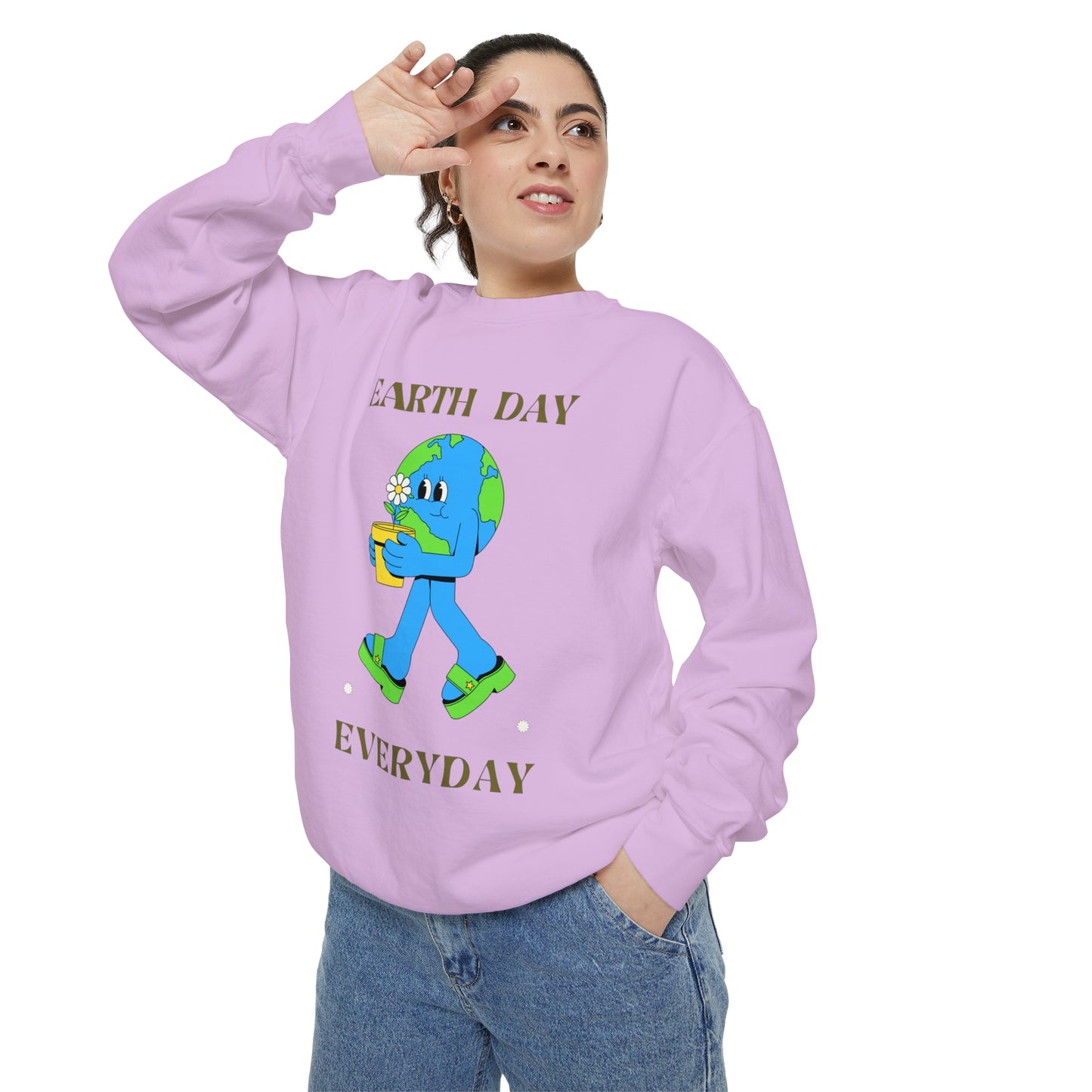 Earth Day Everyday Unisex Garment-Dyed Sweatshirt
