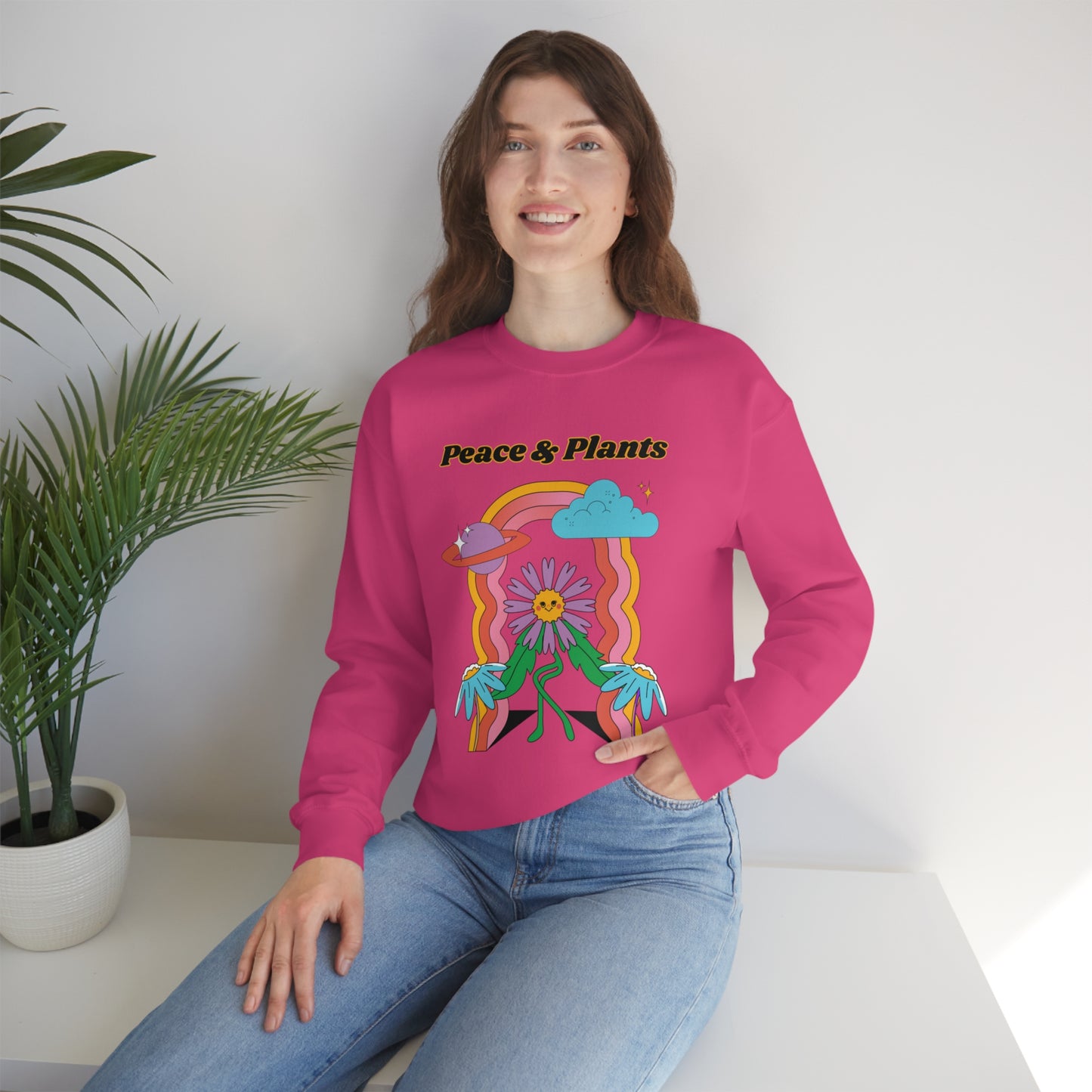 Peace & Plants Unisex Crewneck
