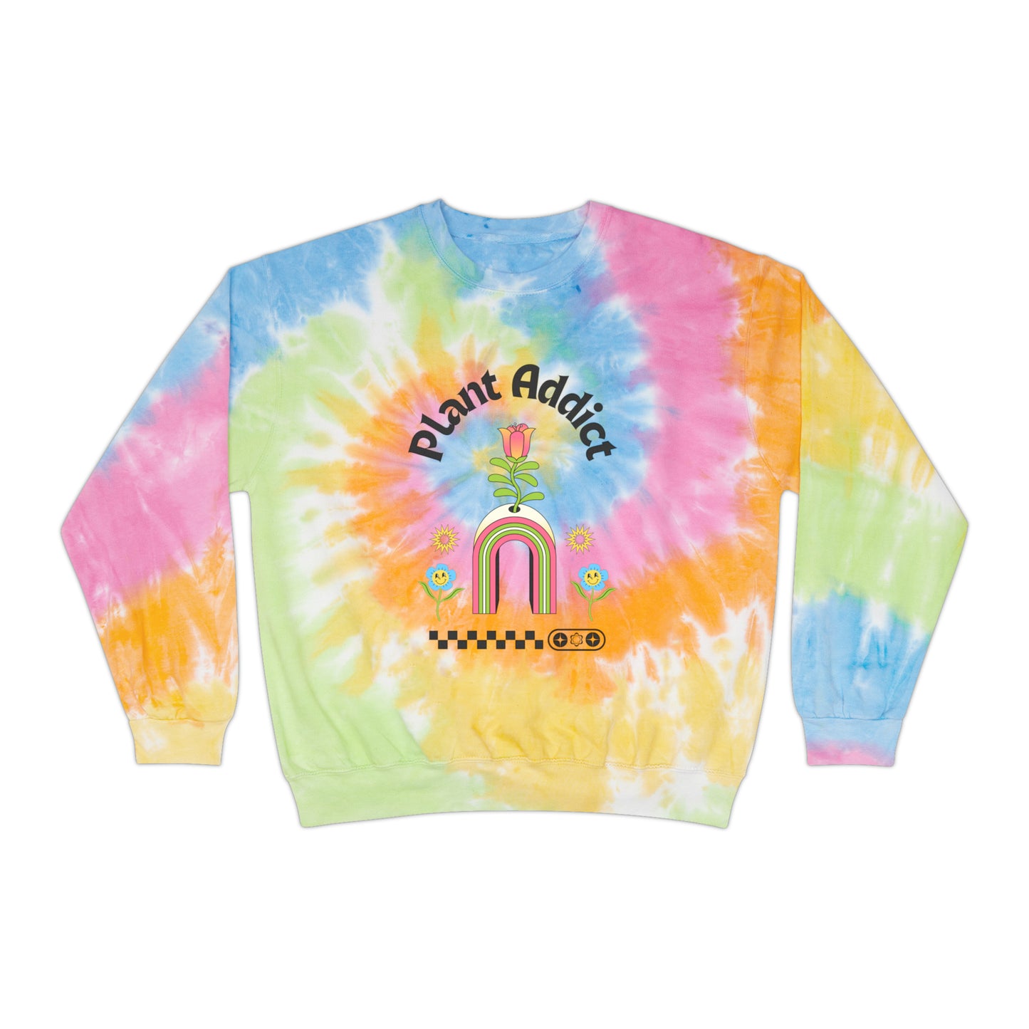 Plant Addict Tie-Dye Crewneck