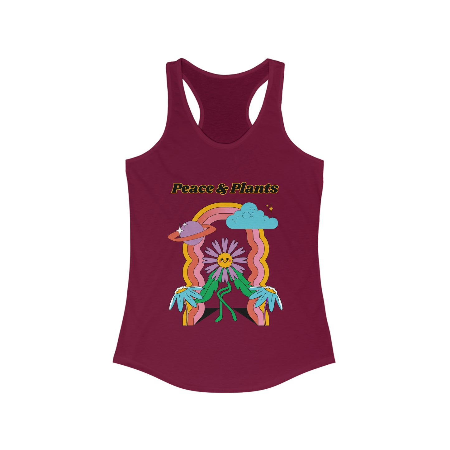 Peace & Plants Women's Racerback Tank