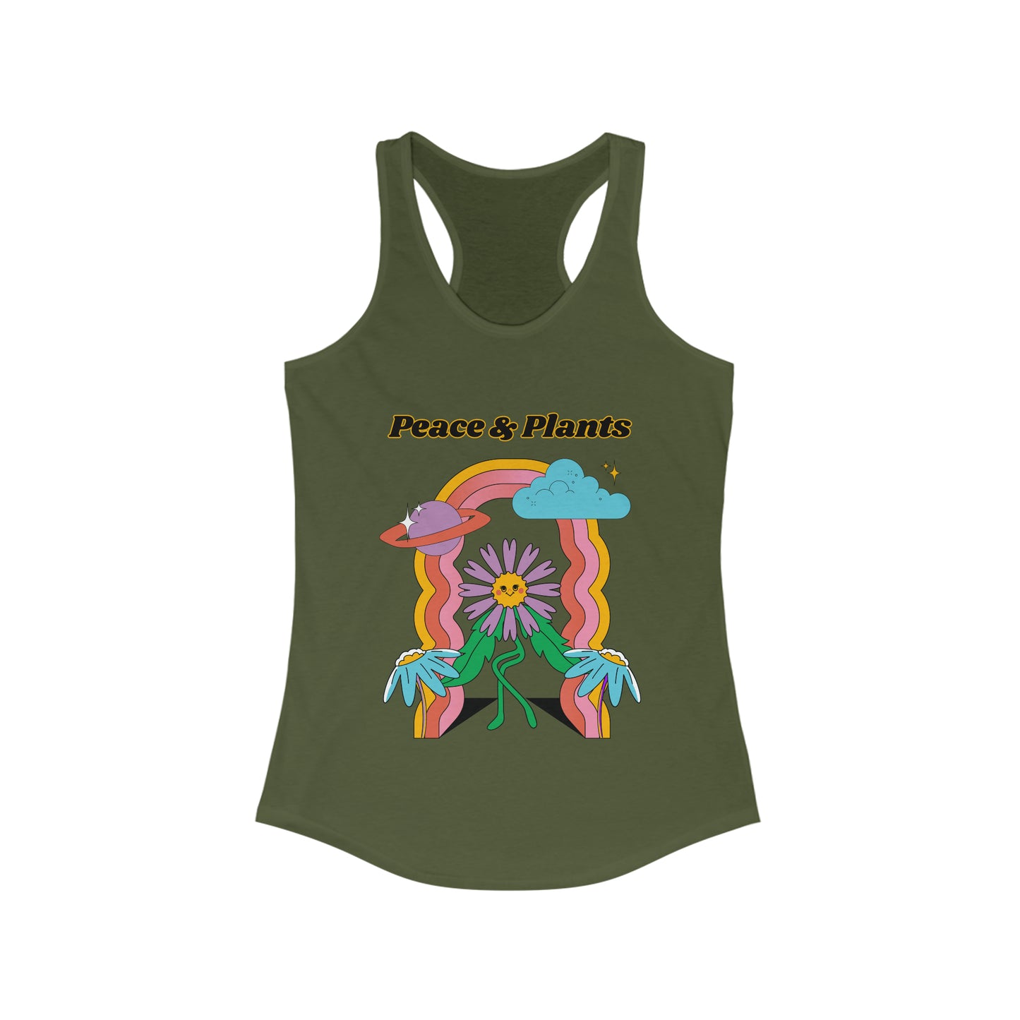 Peace & Plants Women's Racerback Tank