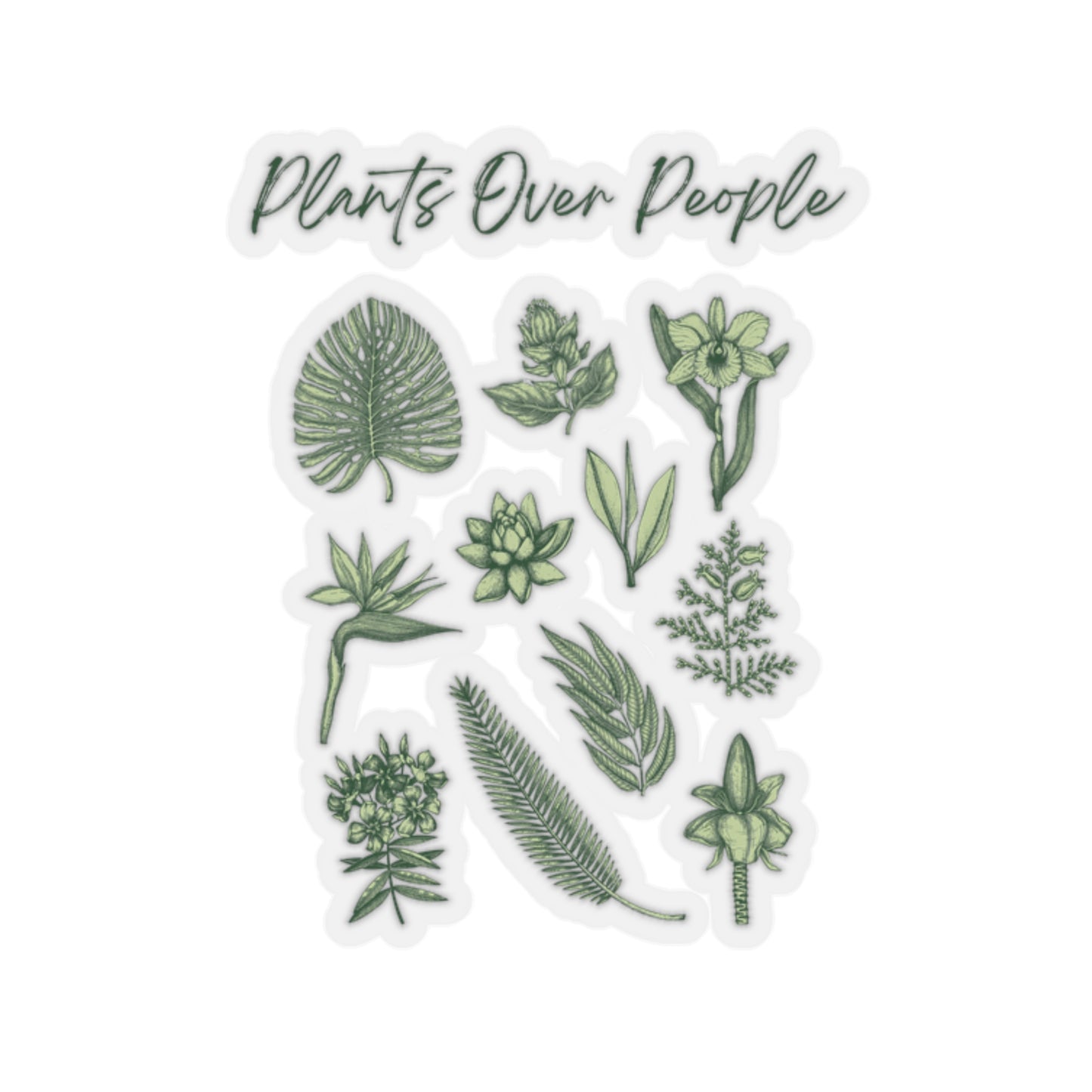 Plants Over People Stickers