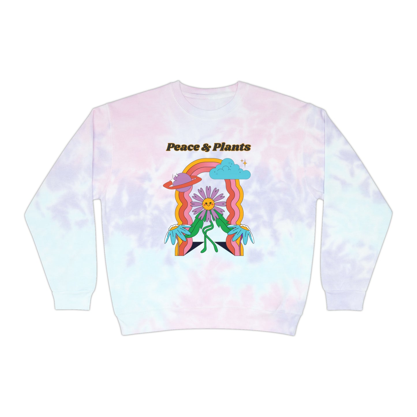 Peace & Plants Tie-Dye Crewneck