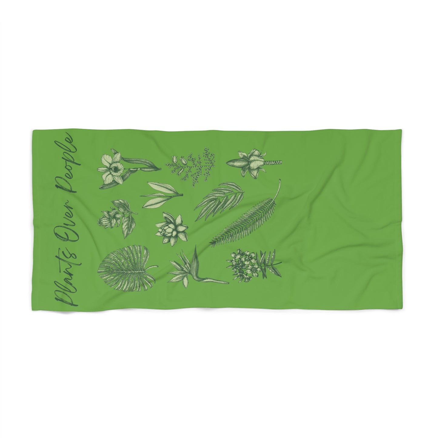 Plants Over People Beach Towel