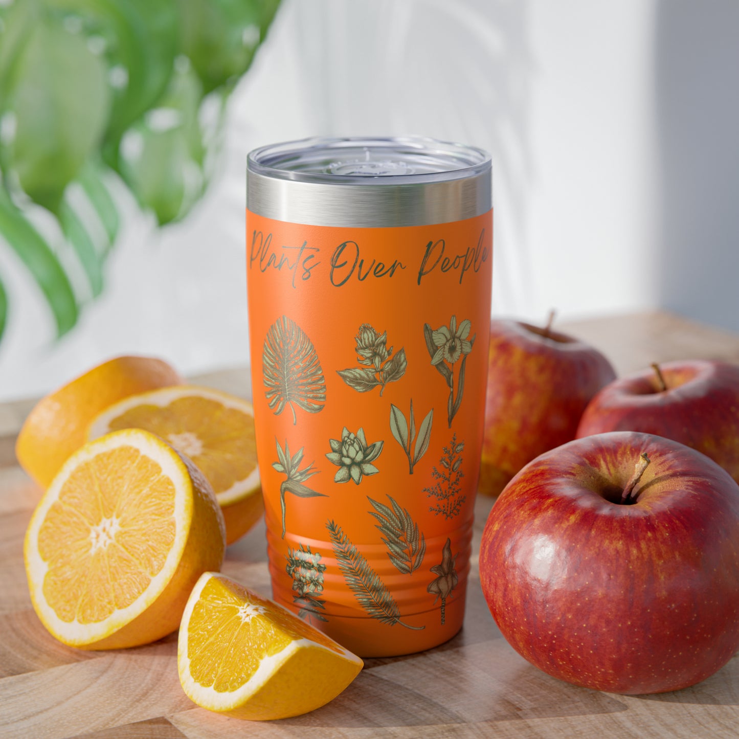 Plants Over People Ringneck Tumbler, 20oz