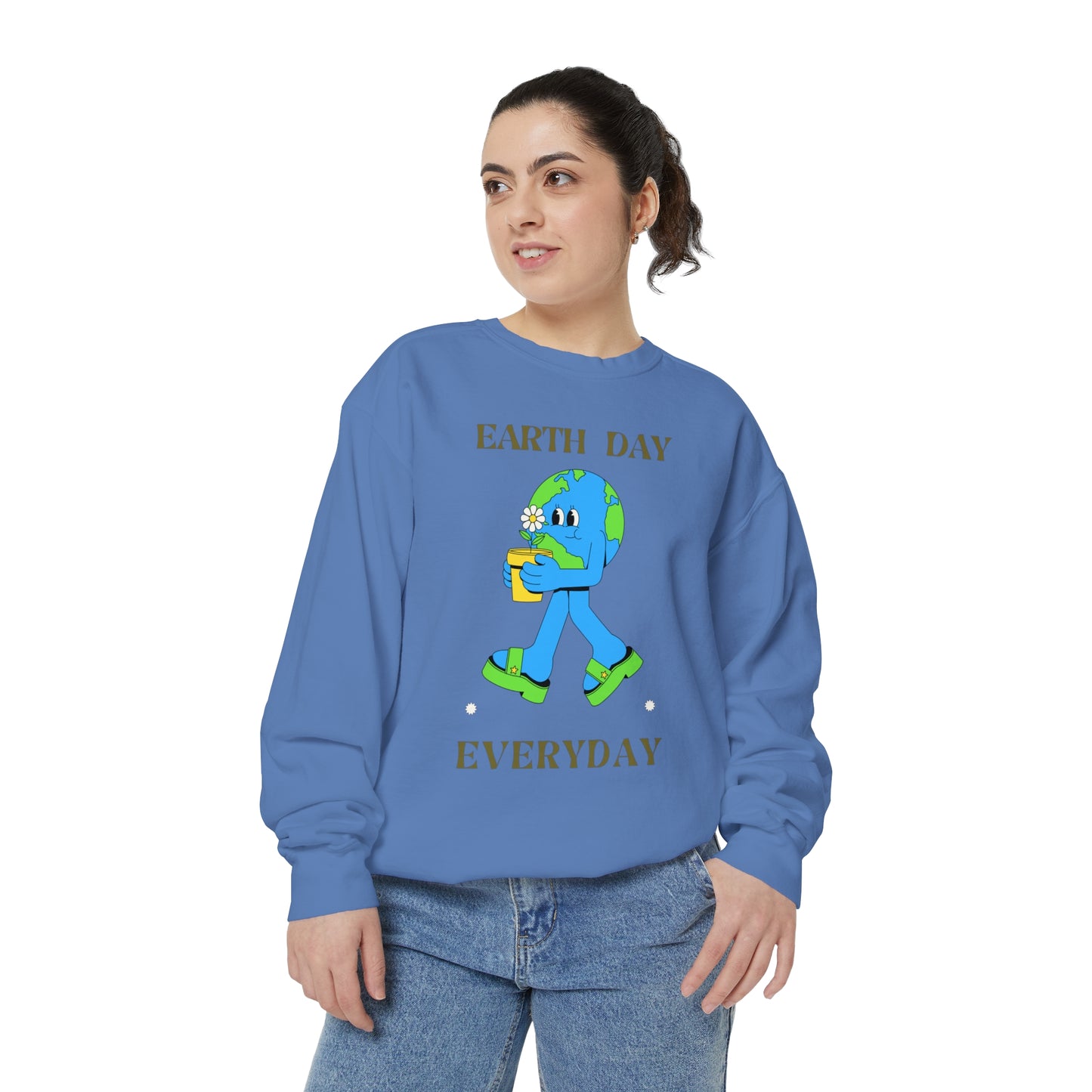 Earth Day Everyday Unisex Garment-Dyed Sweatshirt