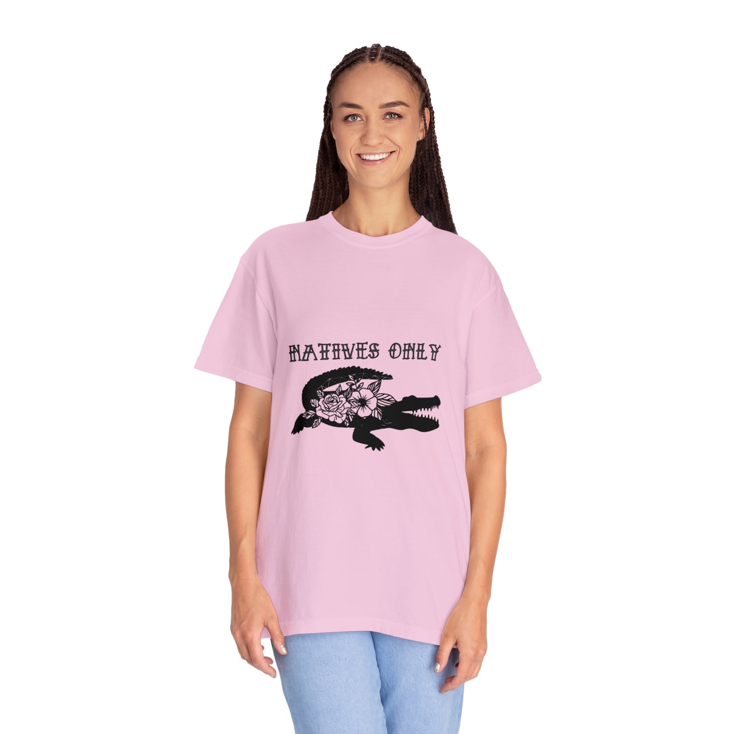 Natives Only Alligator Unisex Garment-Dyed T-shirt