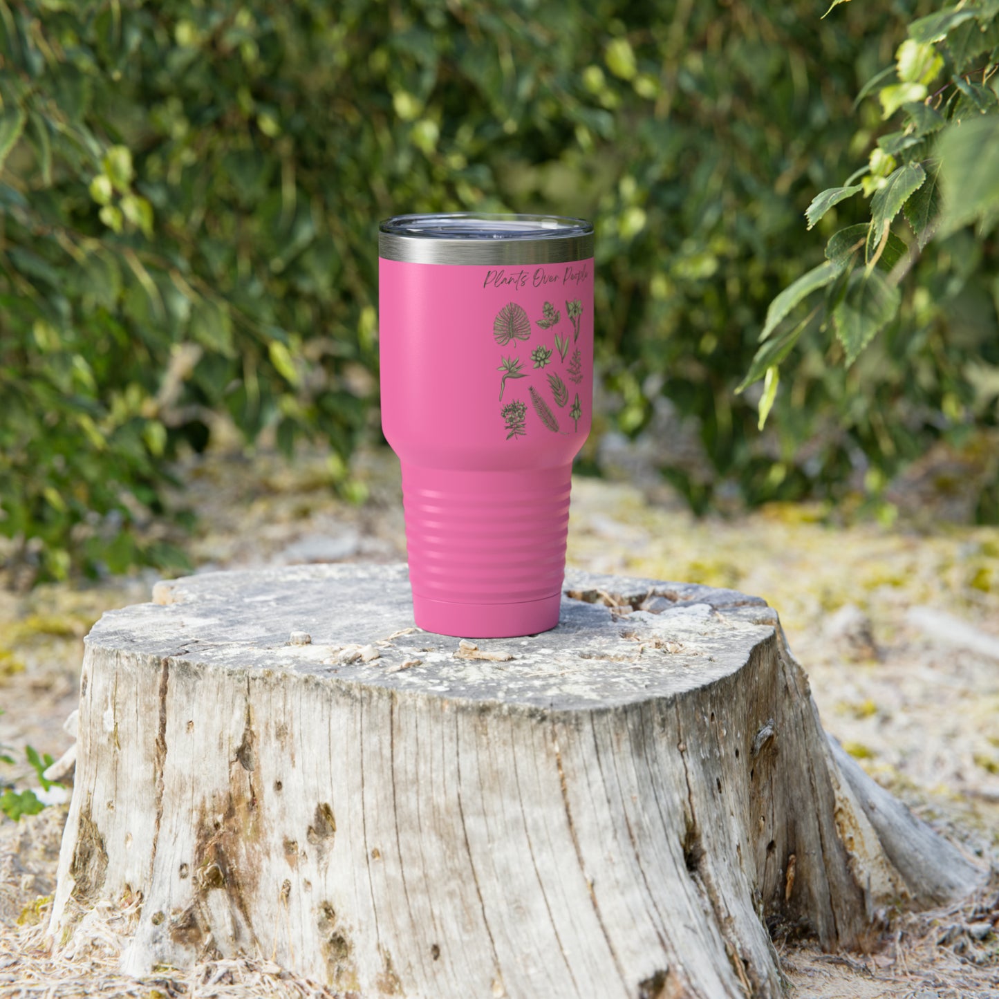 Plants Over People Ringneck Tumbler, 30oz