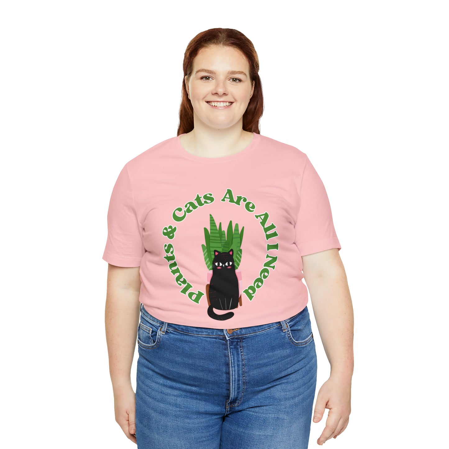 Plants & Cats Are All I Need Unisex Jersey Tee