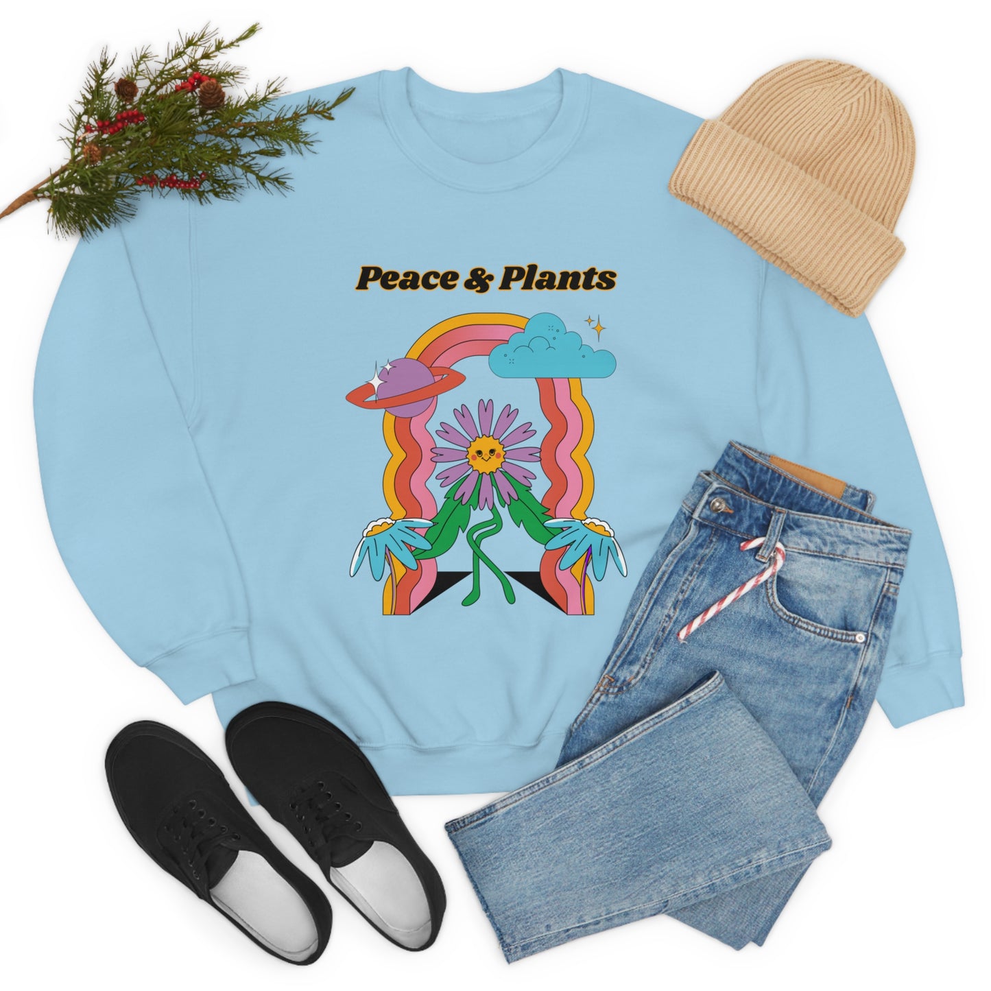 Peace & Plants Unisex Crewneck