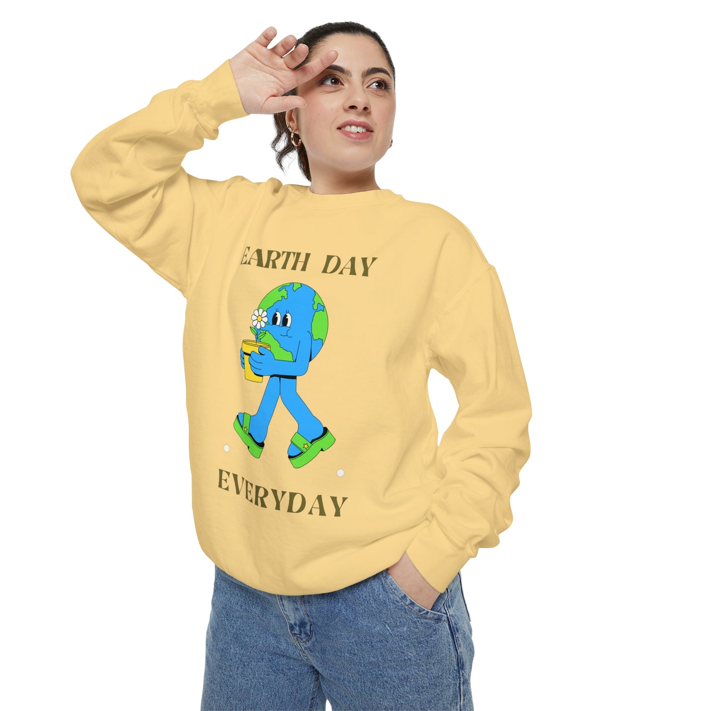 Earth Day Everyday Unisex Garment-Dyed Sweatshirt