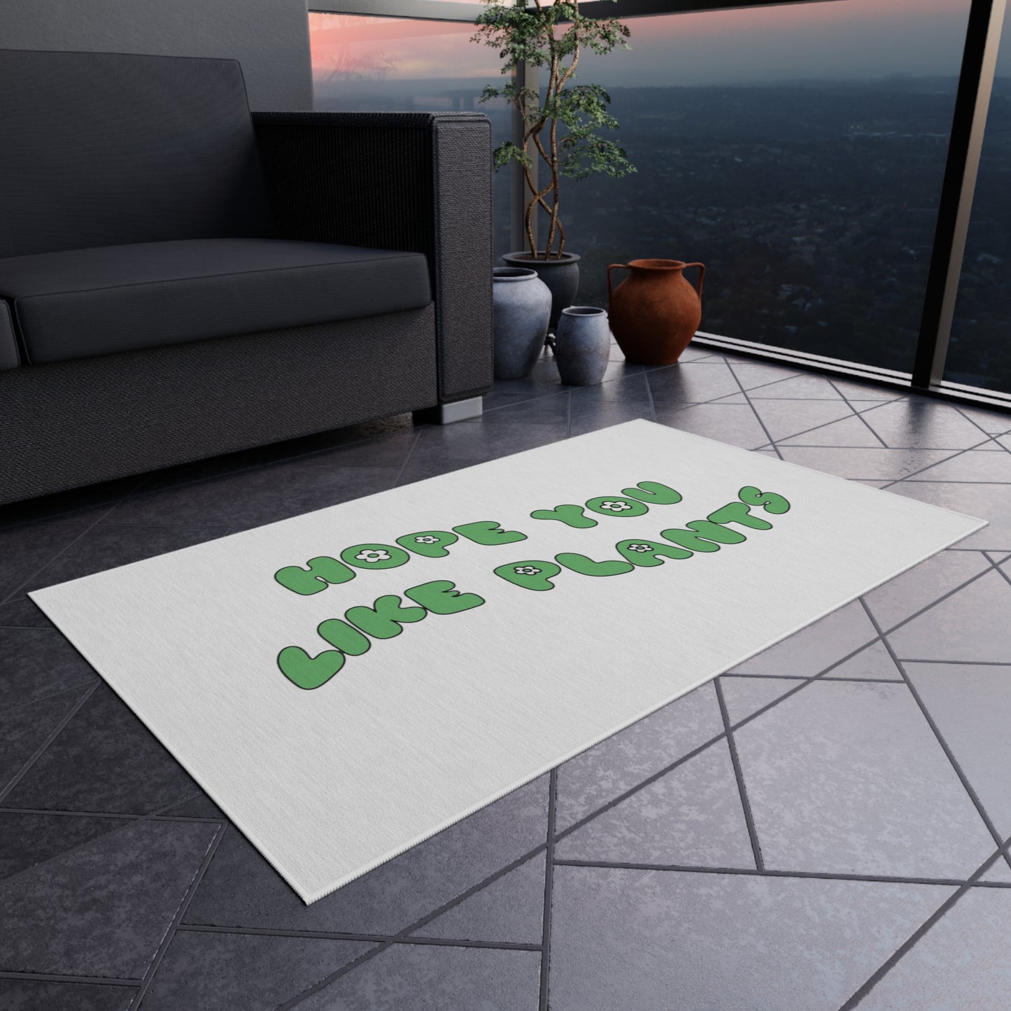 Hope You Like Plants Outdoor Rug