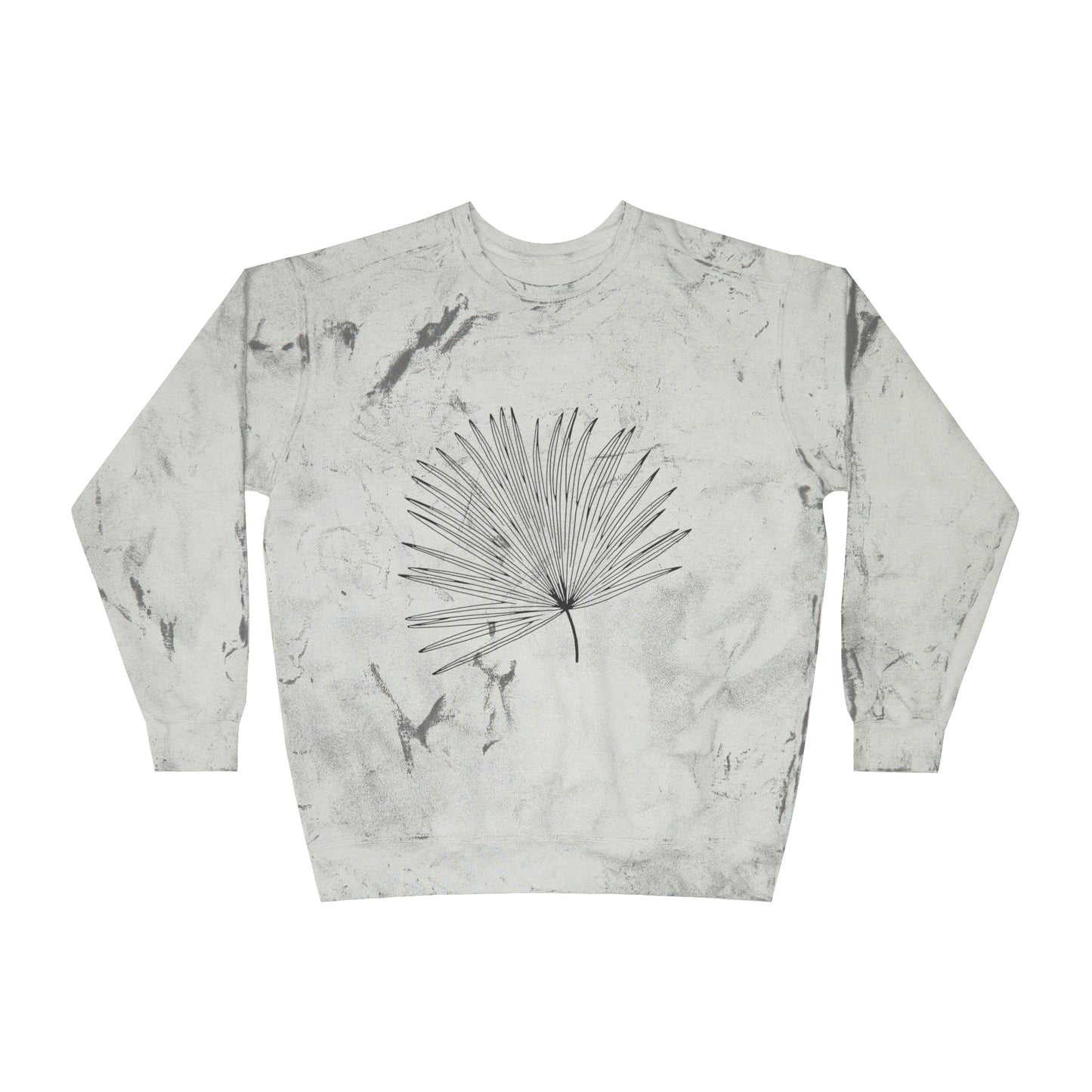 Palm Leaf Unisex Color Blast Crewneck