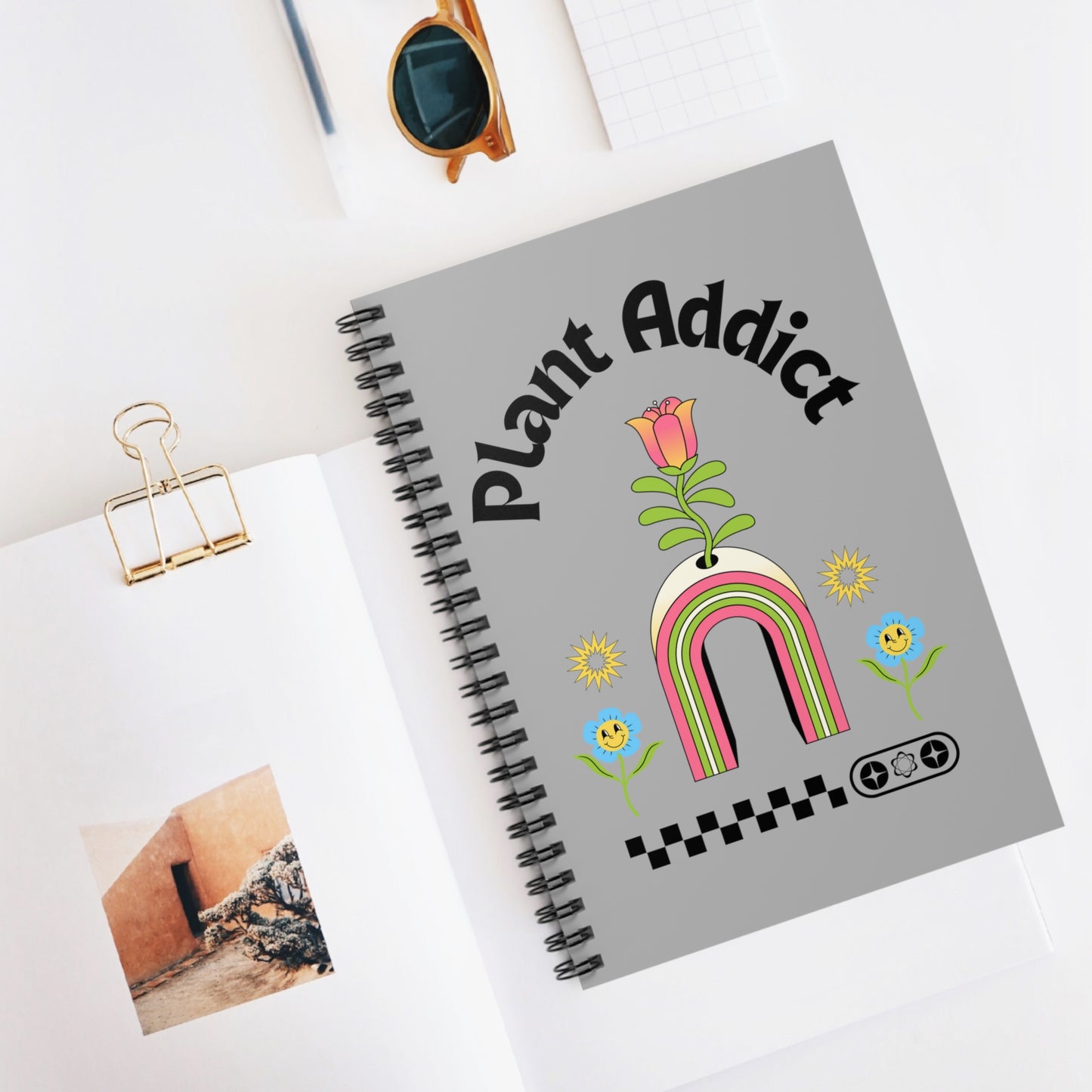 Plant Addict Spiral Notebook - Ruled Line