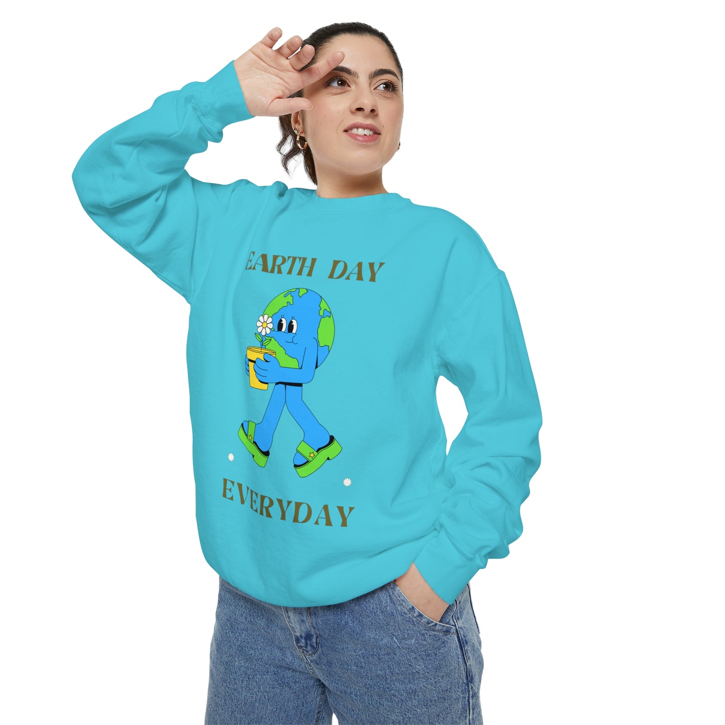 Earth Day Everyday Unisex Garment-Dyed Sweatshirt