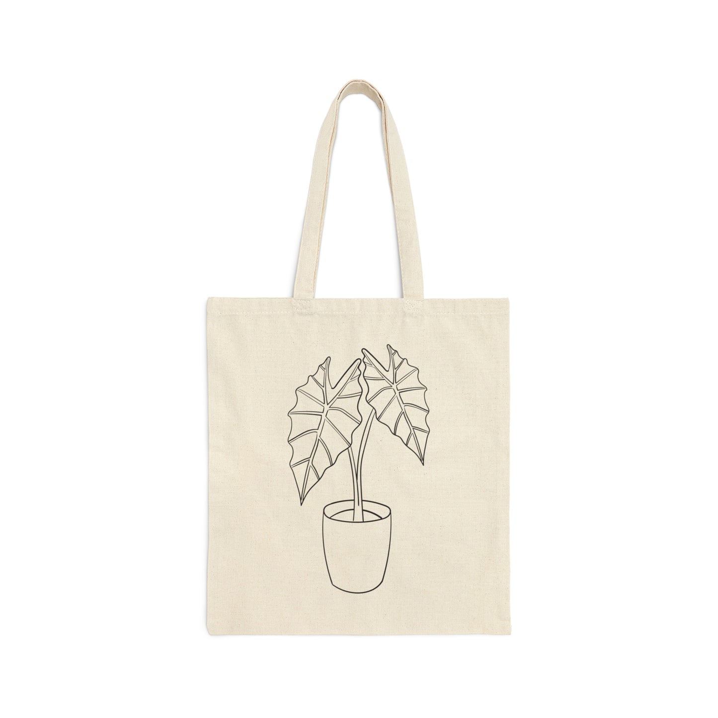 Alocasia Cotton Canvas Tote Bag