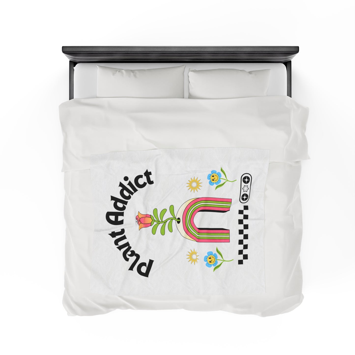 Plant Addict Velveteen Plush Blanket