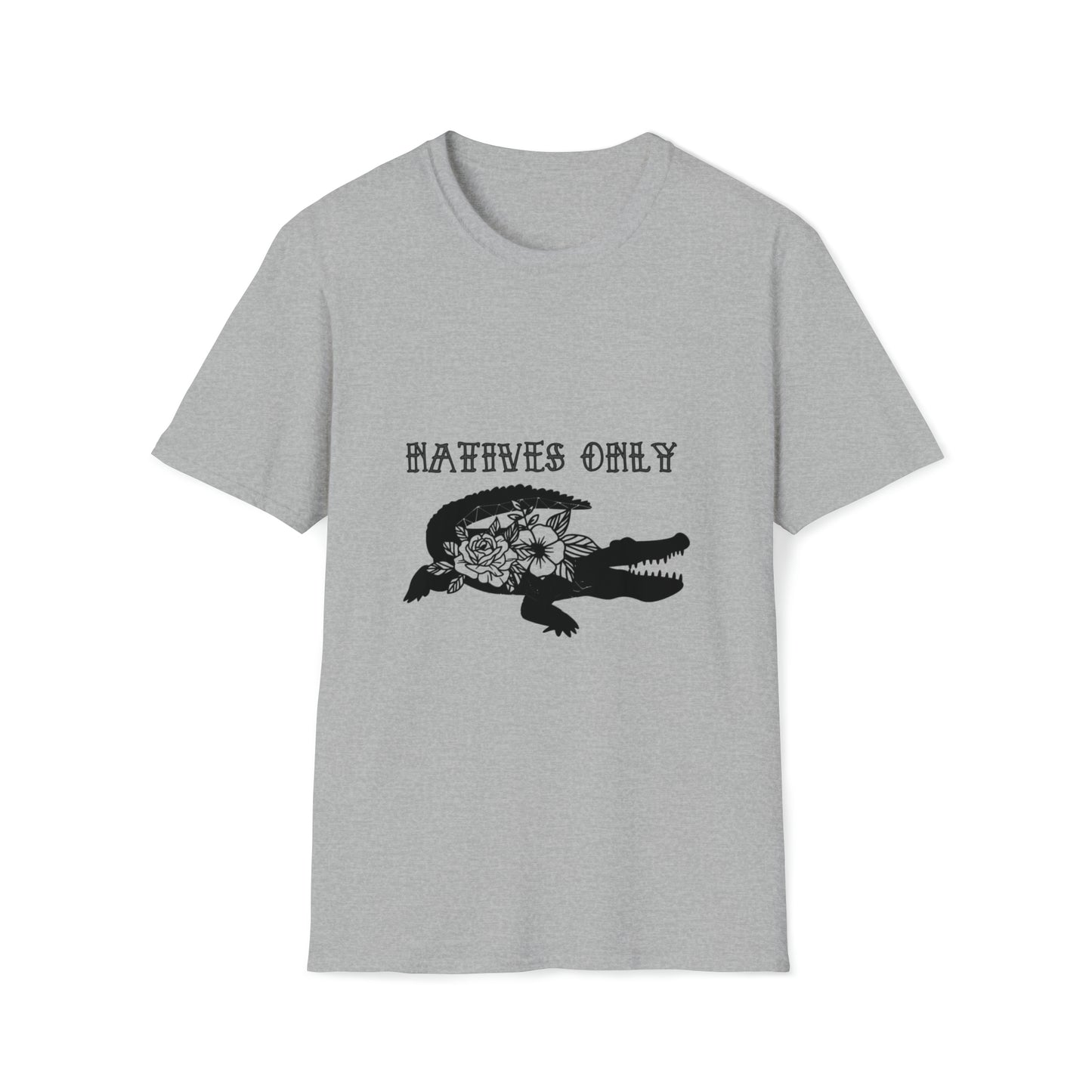 Natives Only Alligator Unisex Softstyle T-Shirt