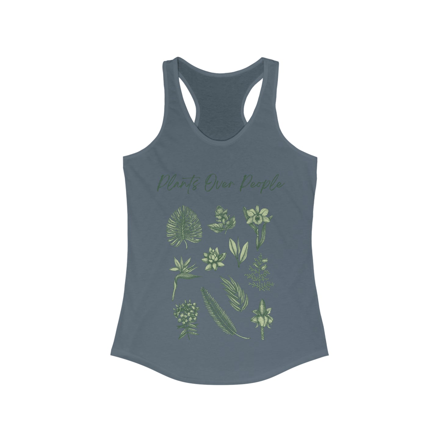 Plants Over People Women's Racerback Tank