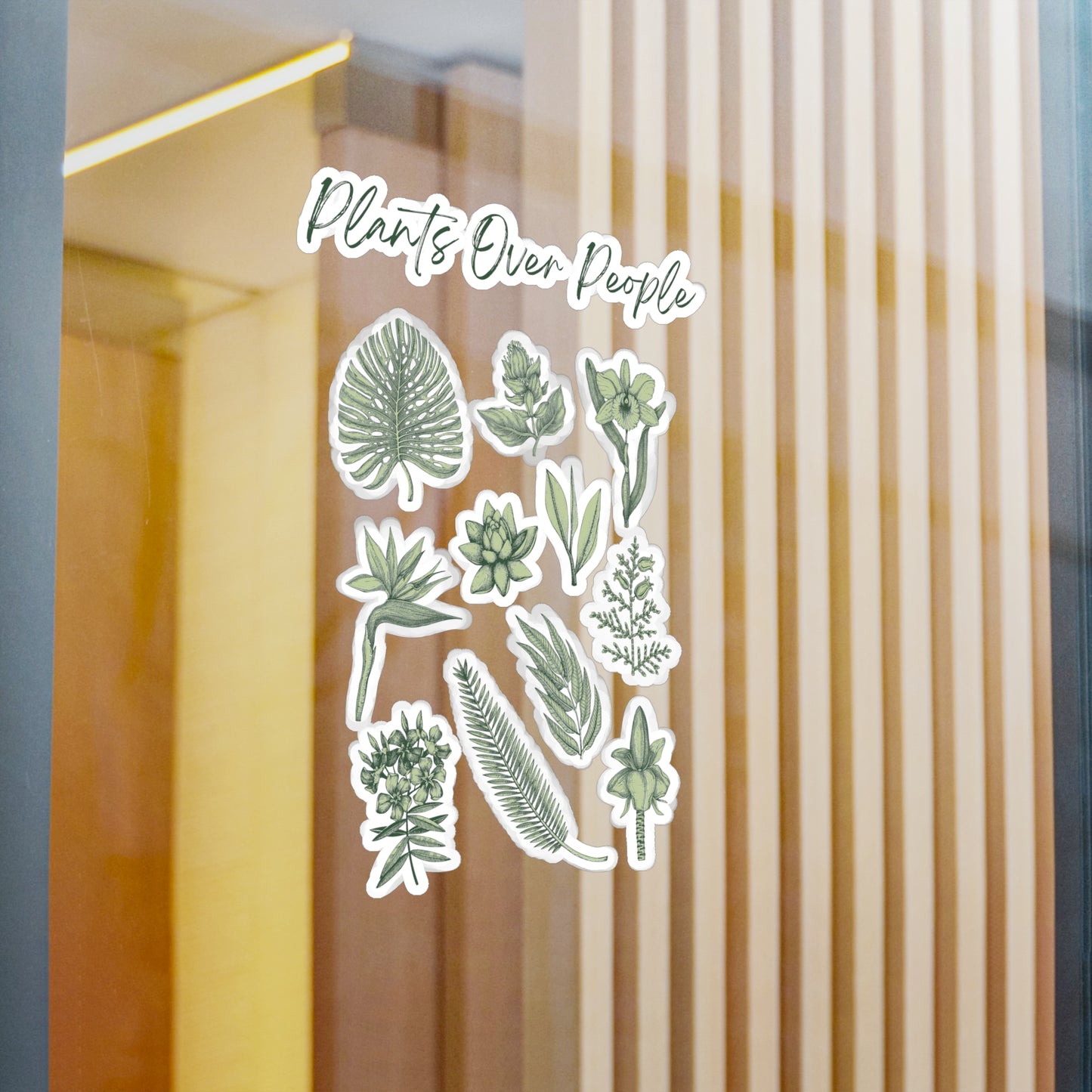 Plants Over People Vinyl Decals