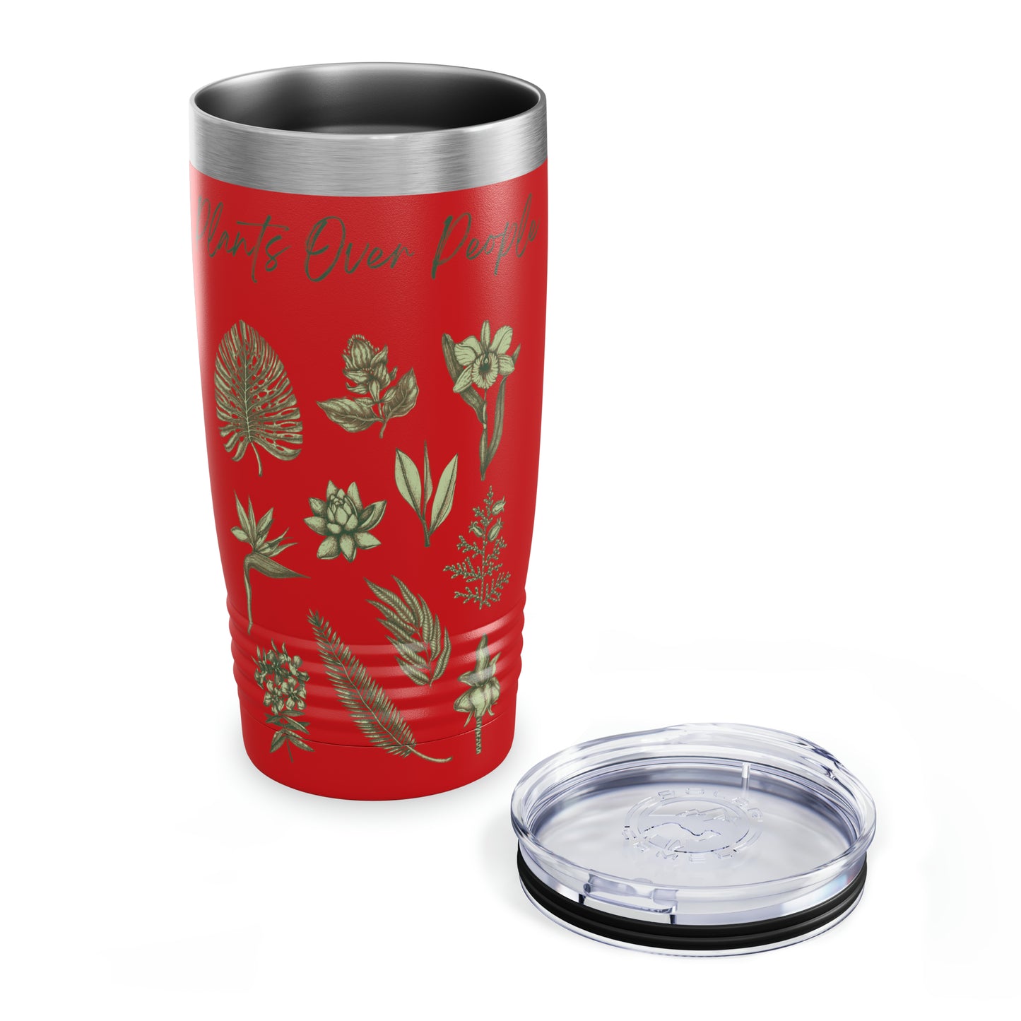 Plants Over People Ringneck Tumbler, 20oz