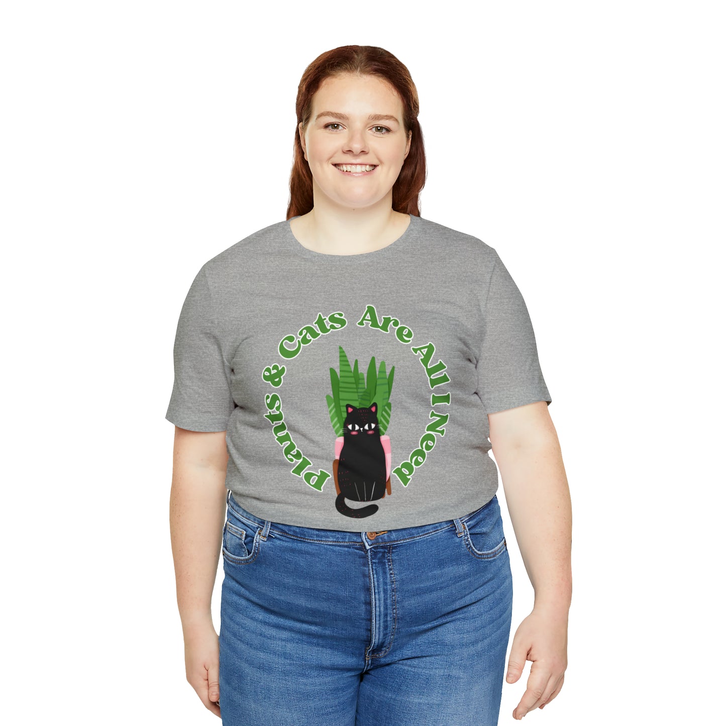 Plants & Cats Are All I Need Unisex Jersey Tee