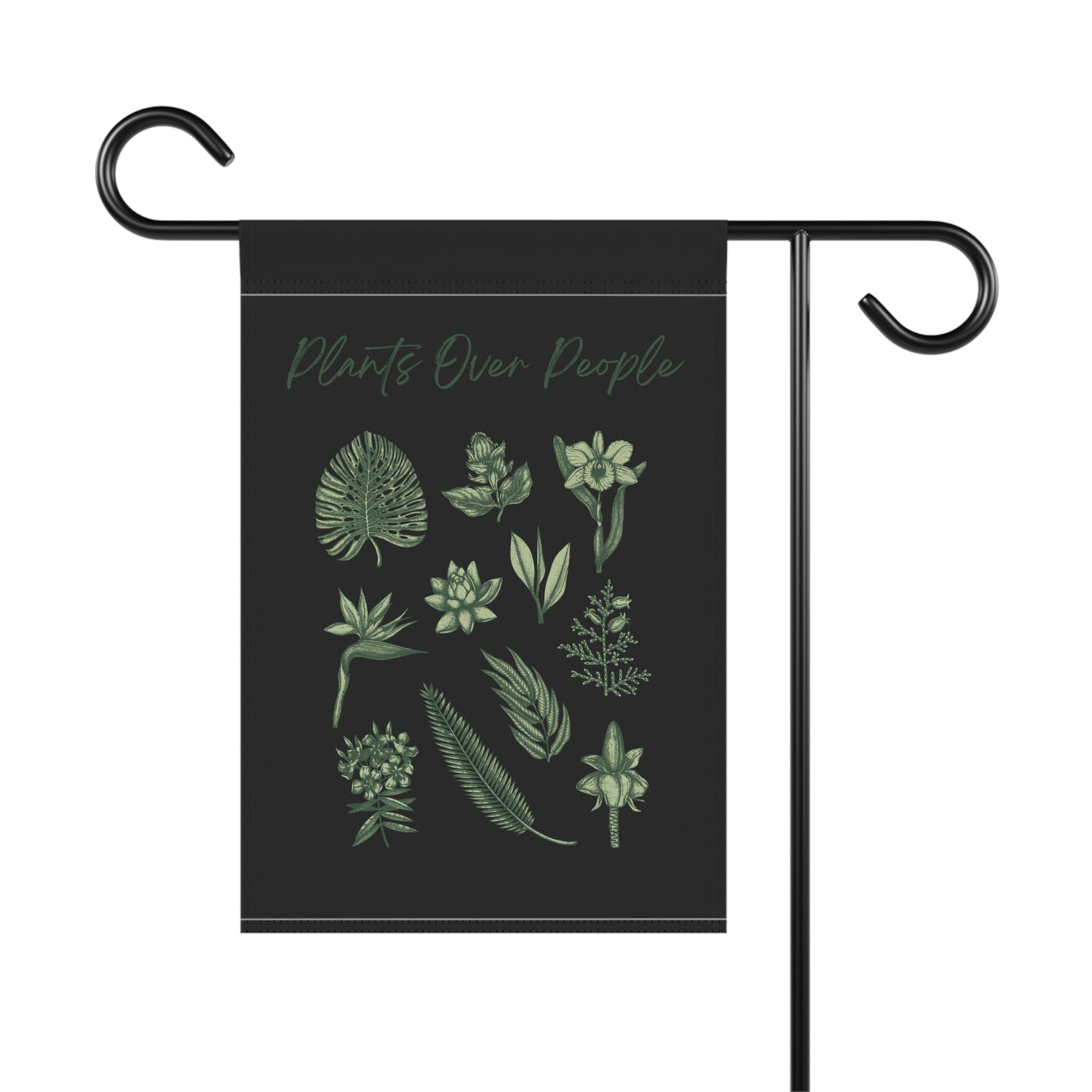 Plants Over People Garden & House Banner