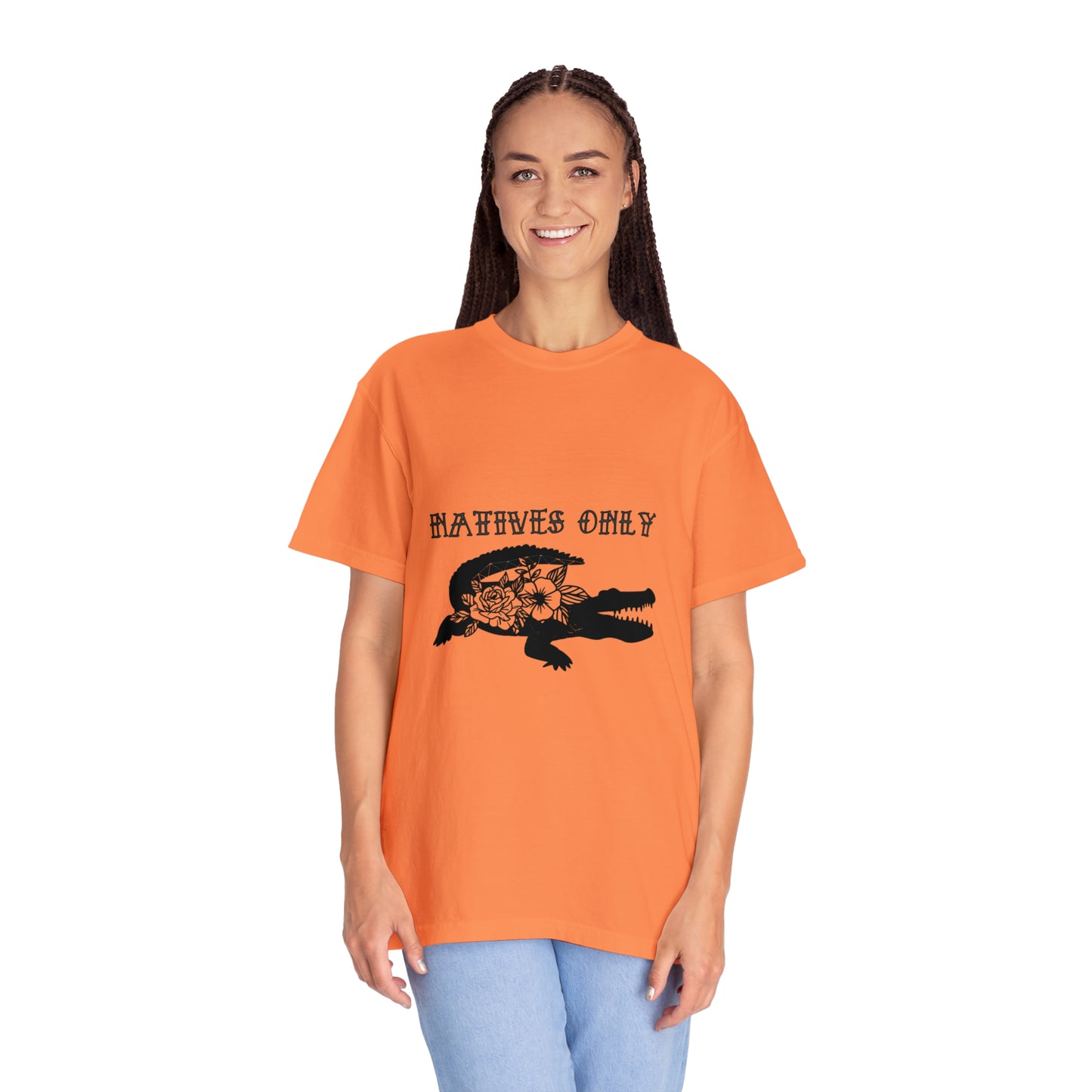 Natives Only Alligator Unisex Garment-Dyed T-shirt