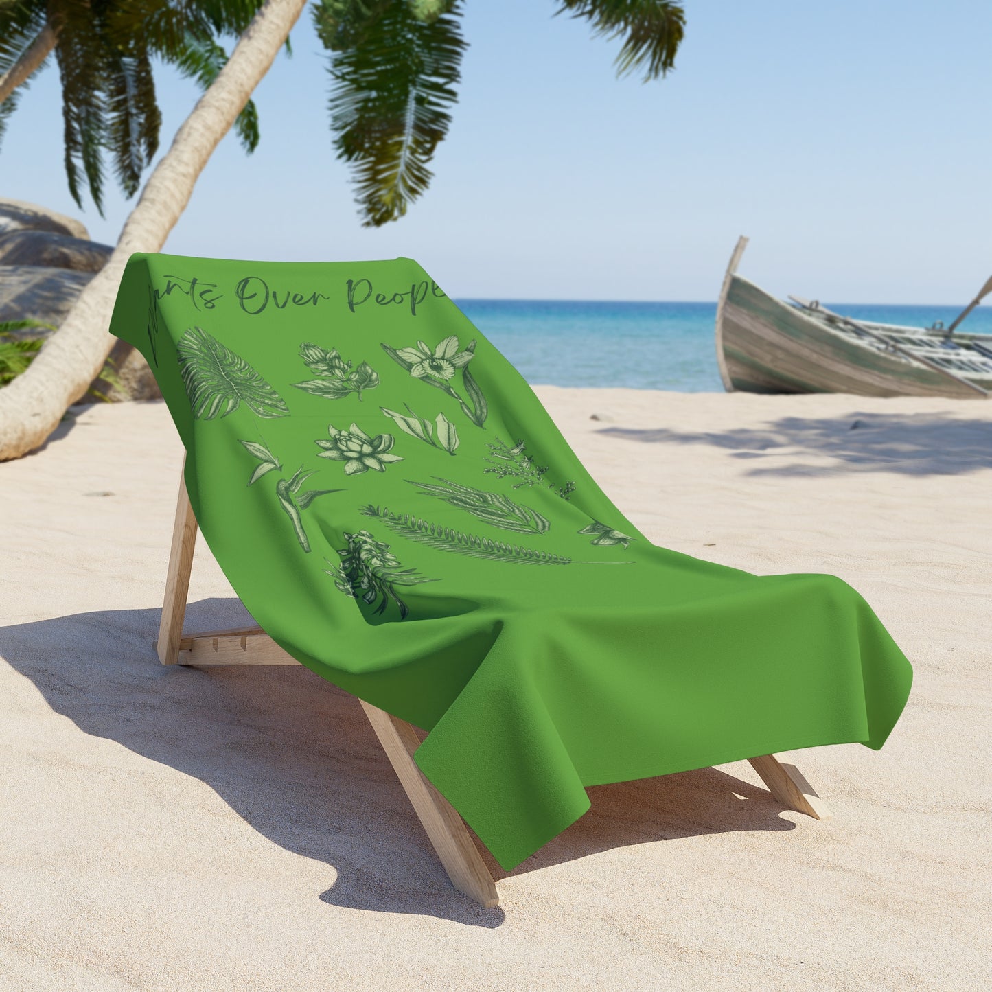 Plants Over People Beach Towel