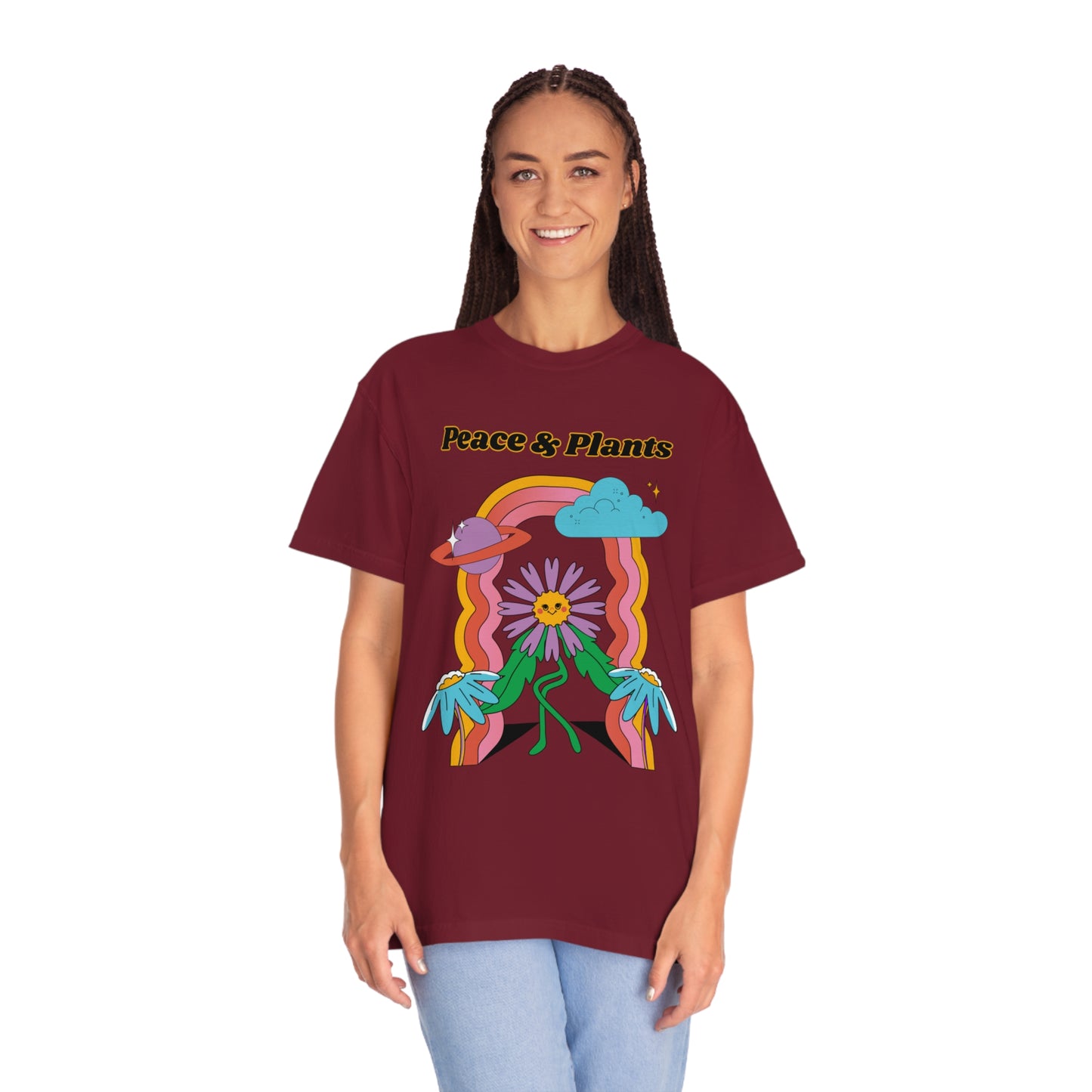 Peace & Plants Garment-Dyed T-shirt