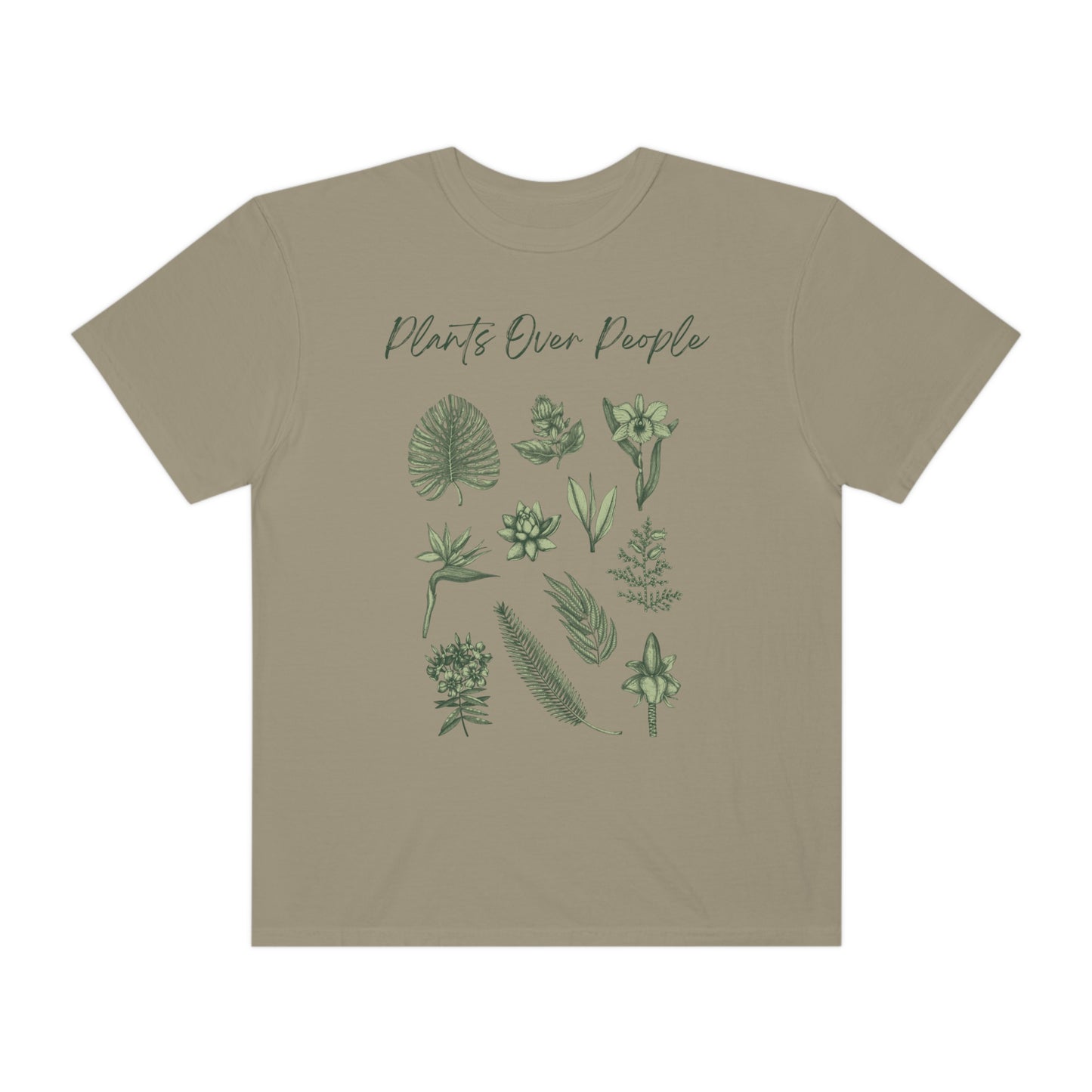 Plants Over People Unisex Garment-Dyed T-shirt