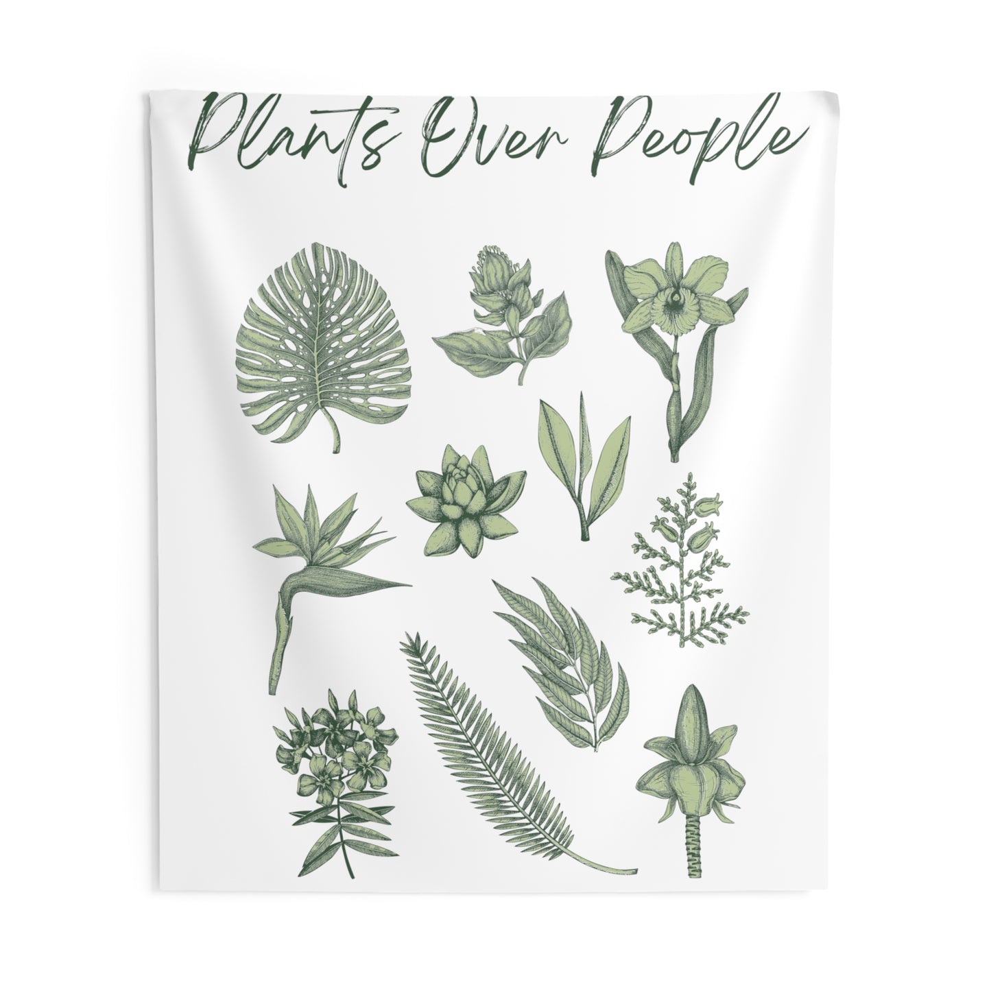 Plants Over People Indoor Wall Tapestries