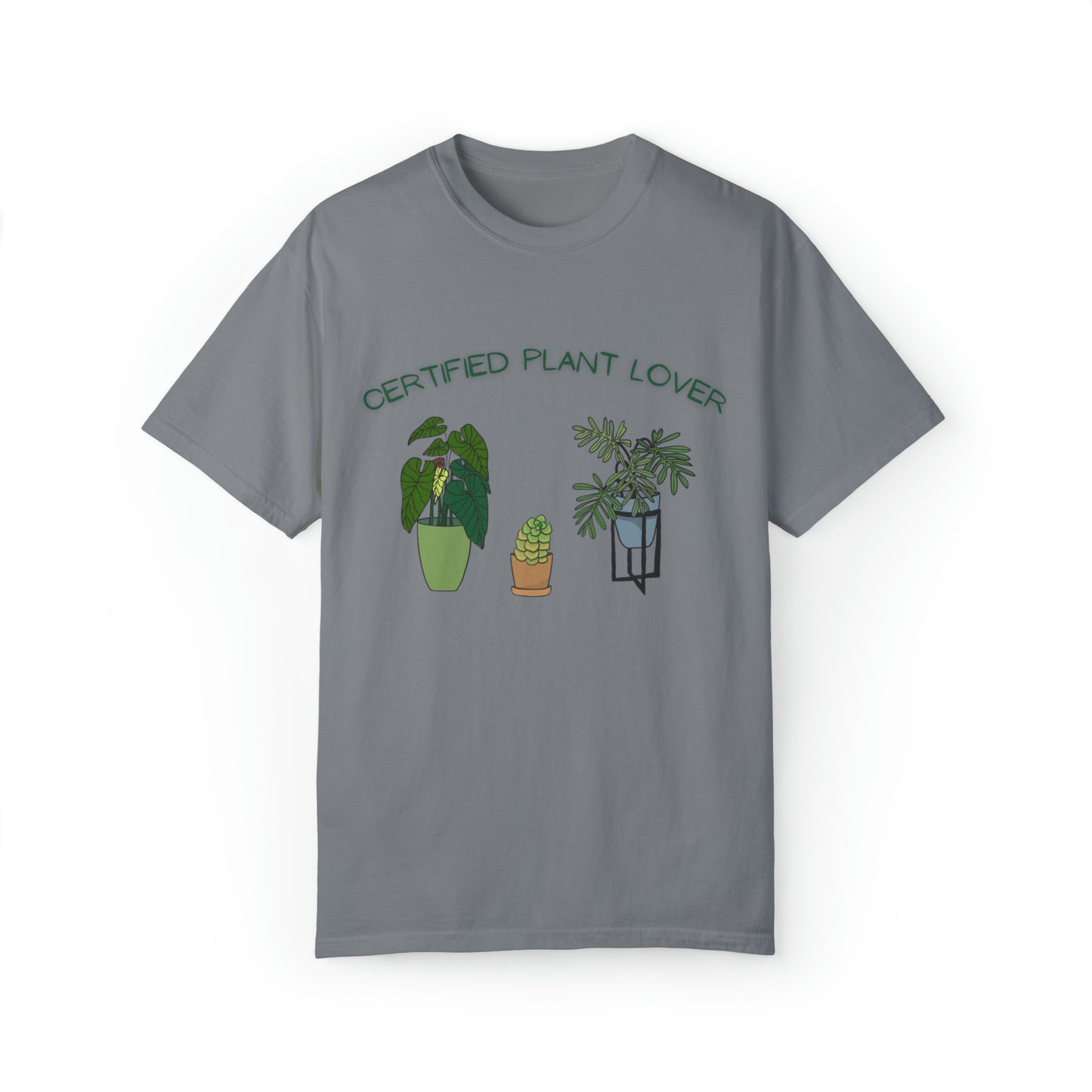 Certified Plant Lover Unisex Garment-Dyed T-shirt