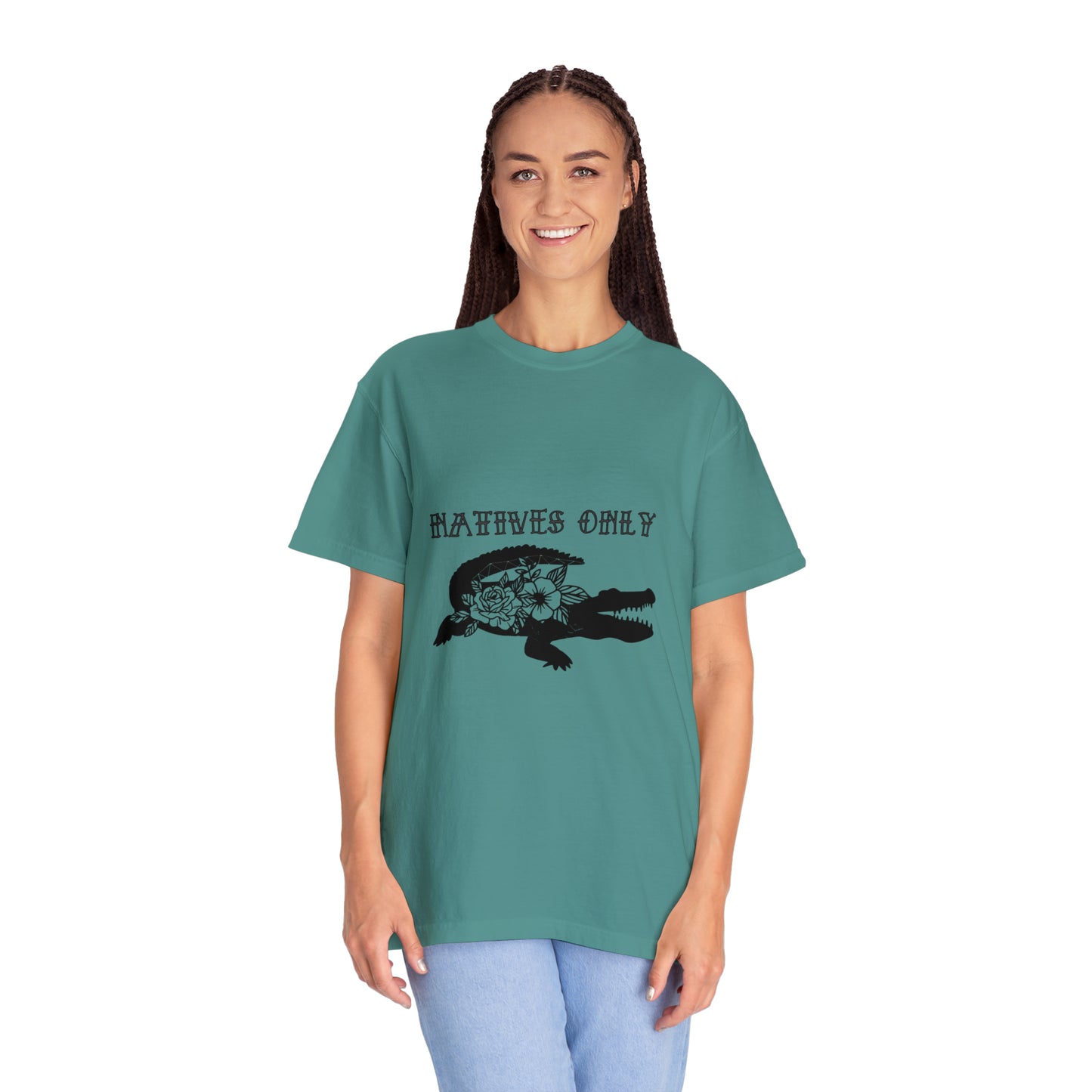 Natives Only Alligator Unisex Garment-Dyed T-shirt