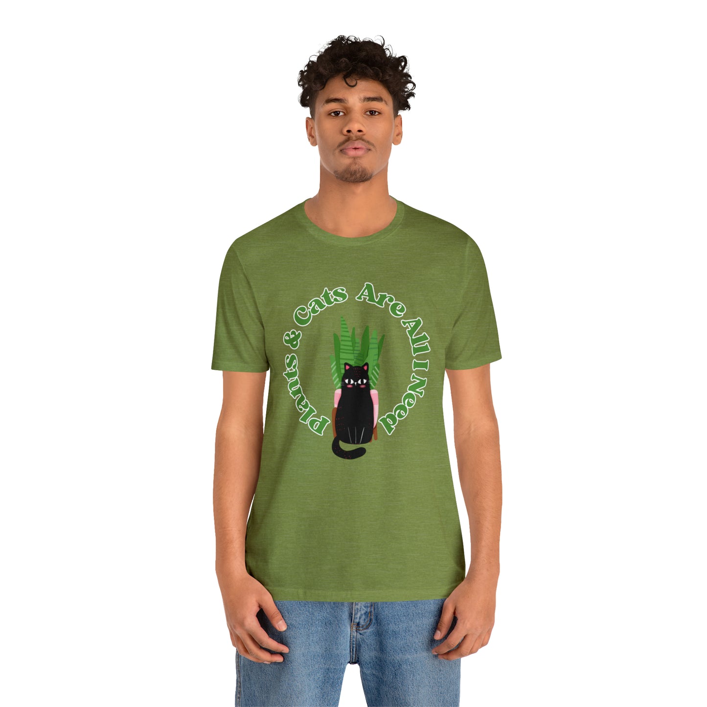 Plants & Cats Are All I Need Unisex Jersey Tee