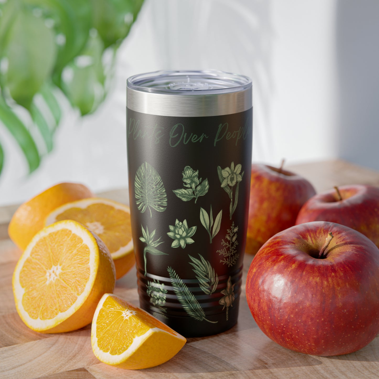 Plants Over People Ringneck Tumbler, 20oz