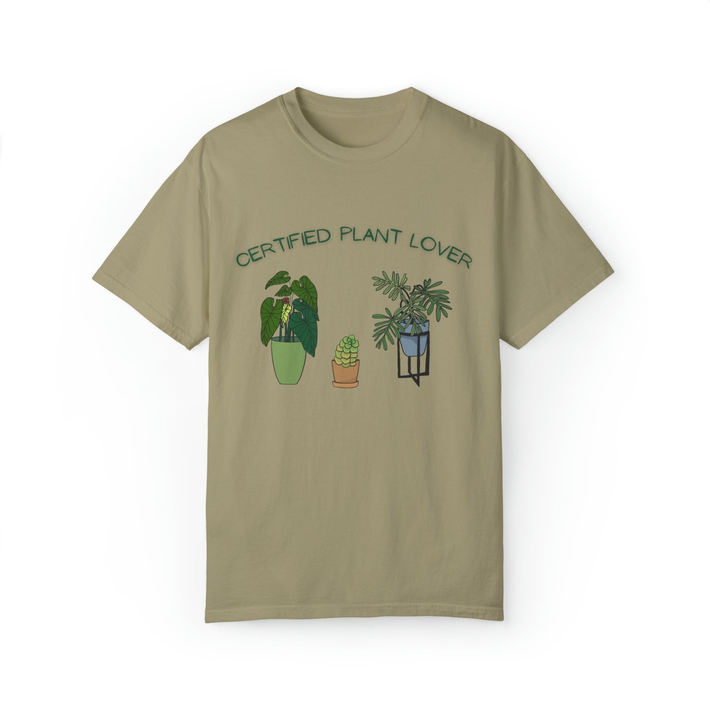 Certified Plant Lover Unisex Garment-Dyed T-shirt