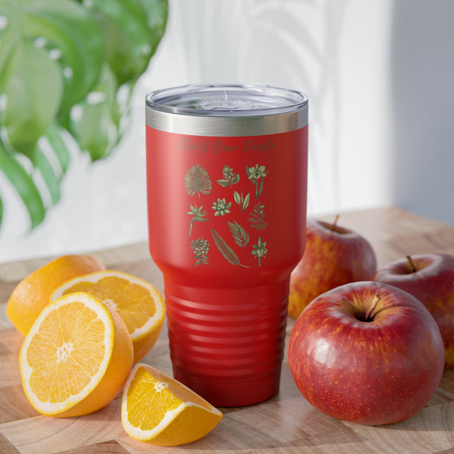 Plants Over People Ringneck Tumbler, 30oz