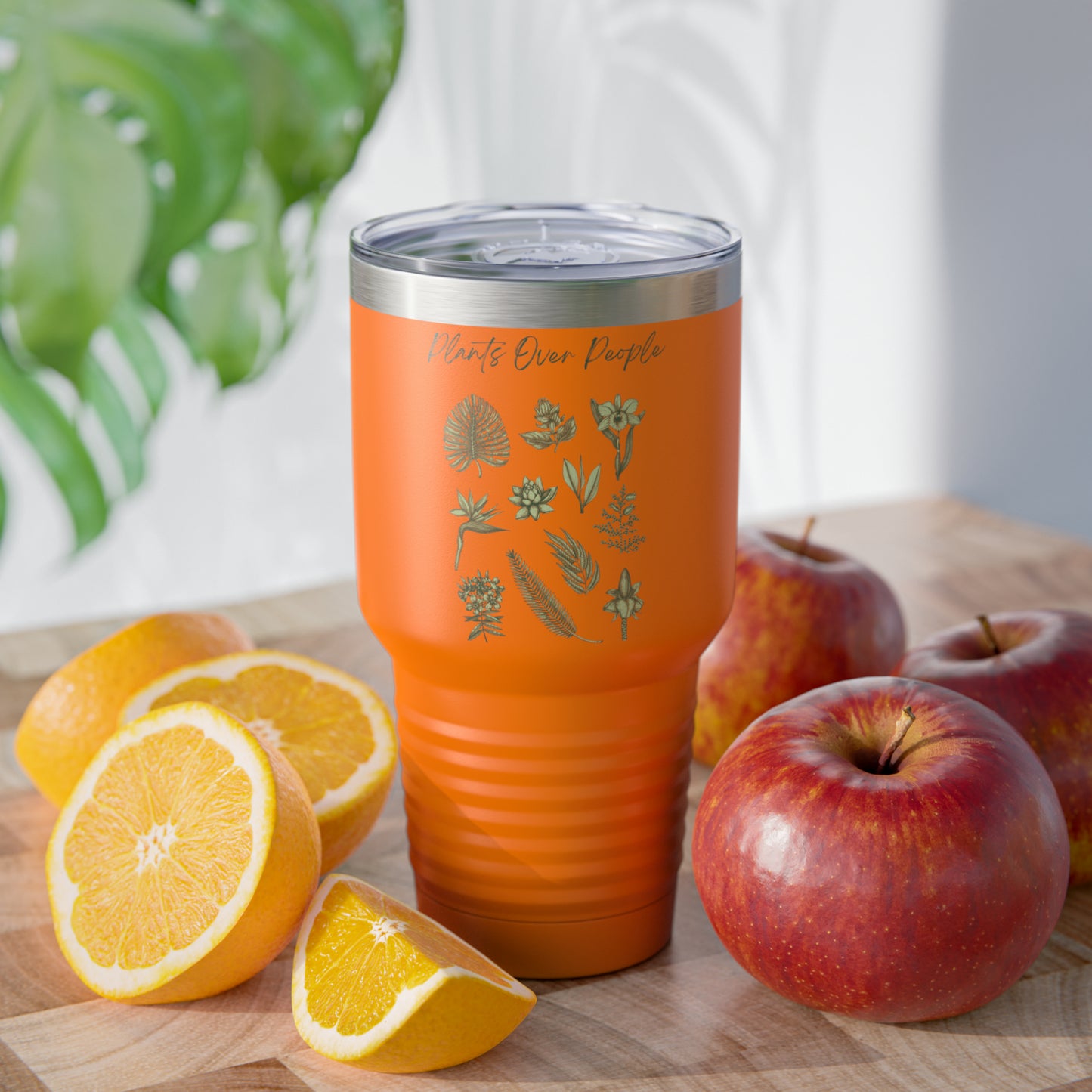 Plants Over People Ringneck Tumbler, 30oz